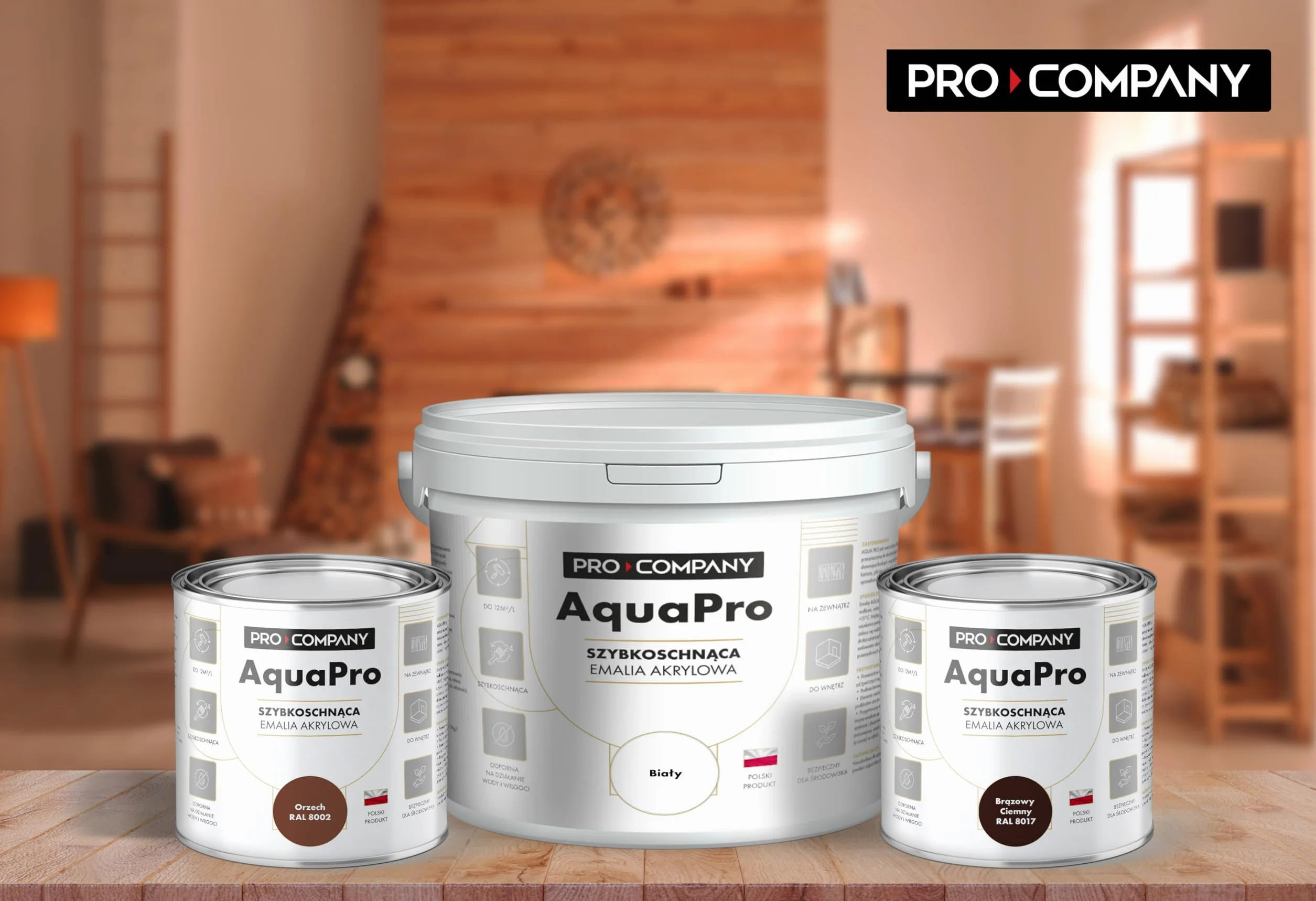 AQUA PRO Emalia Akrylowa Szybkoschnąca 0,2L Biały Mat