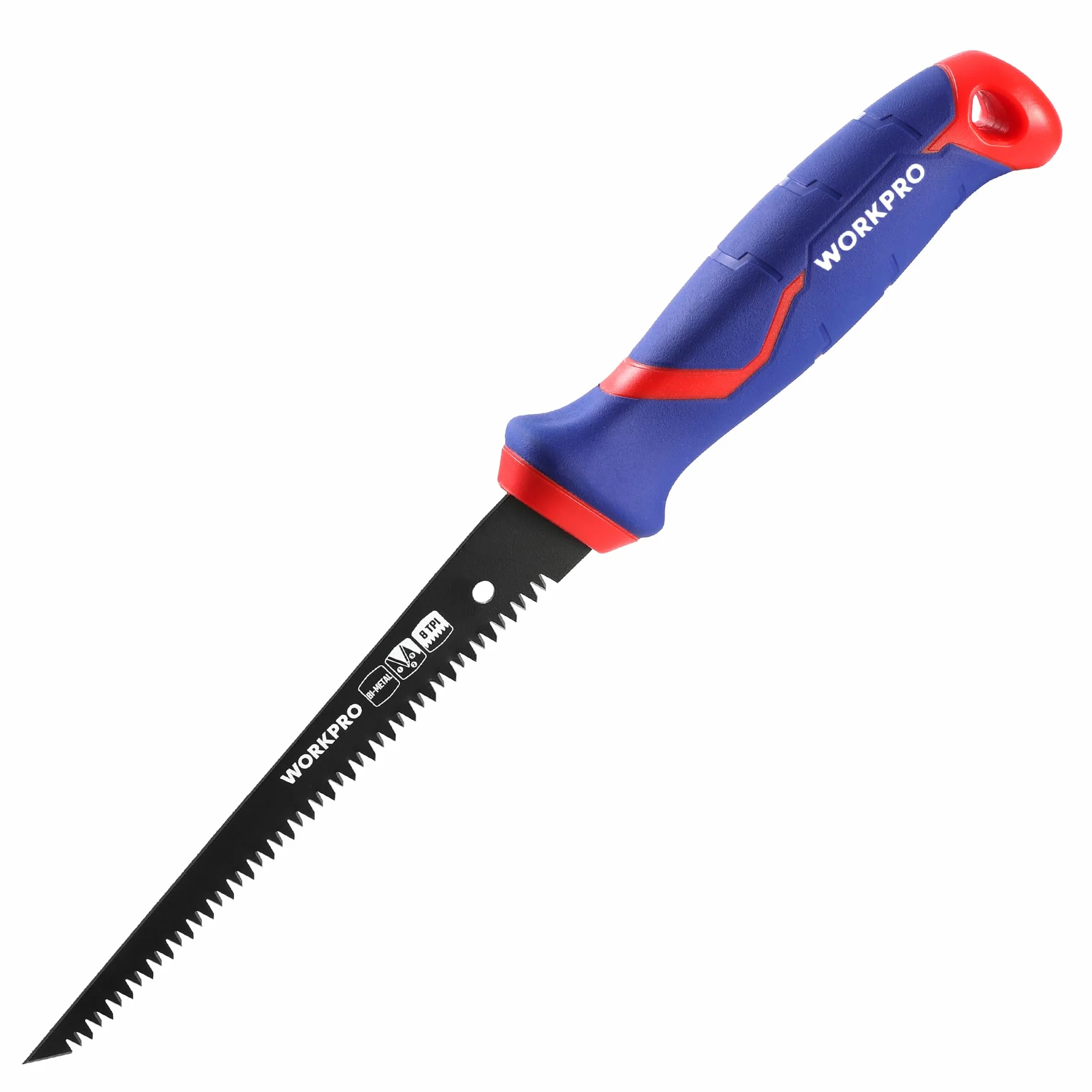 WORKPRO Piła zębatka 150 mm, potrójna piła tarczowa do płyt ściennych, 8 pił ręcznych TPI