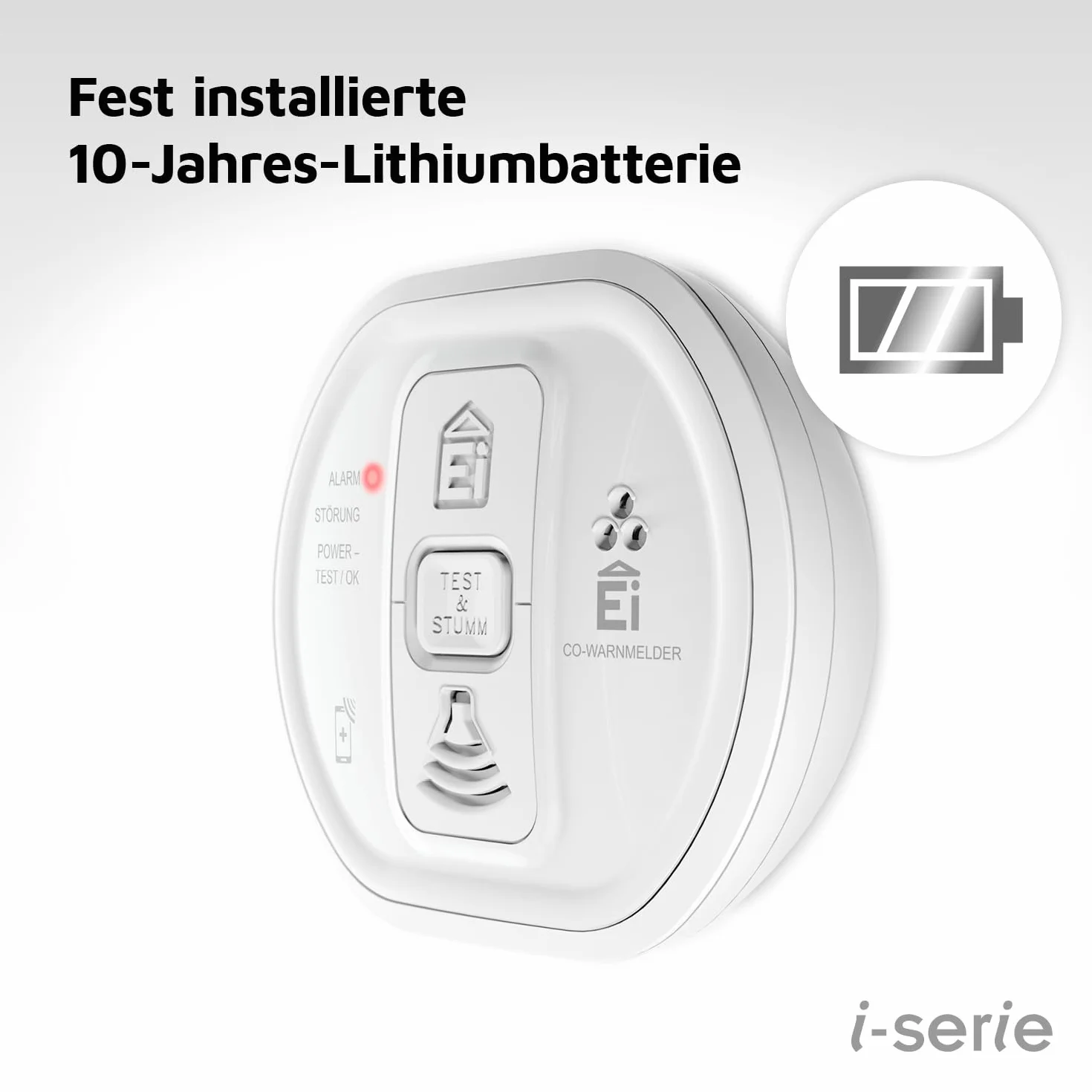 Ei Electronics czujnik tlenku węgla seria AudioLINK detektor CO bateria 10 lat