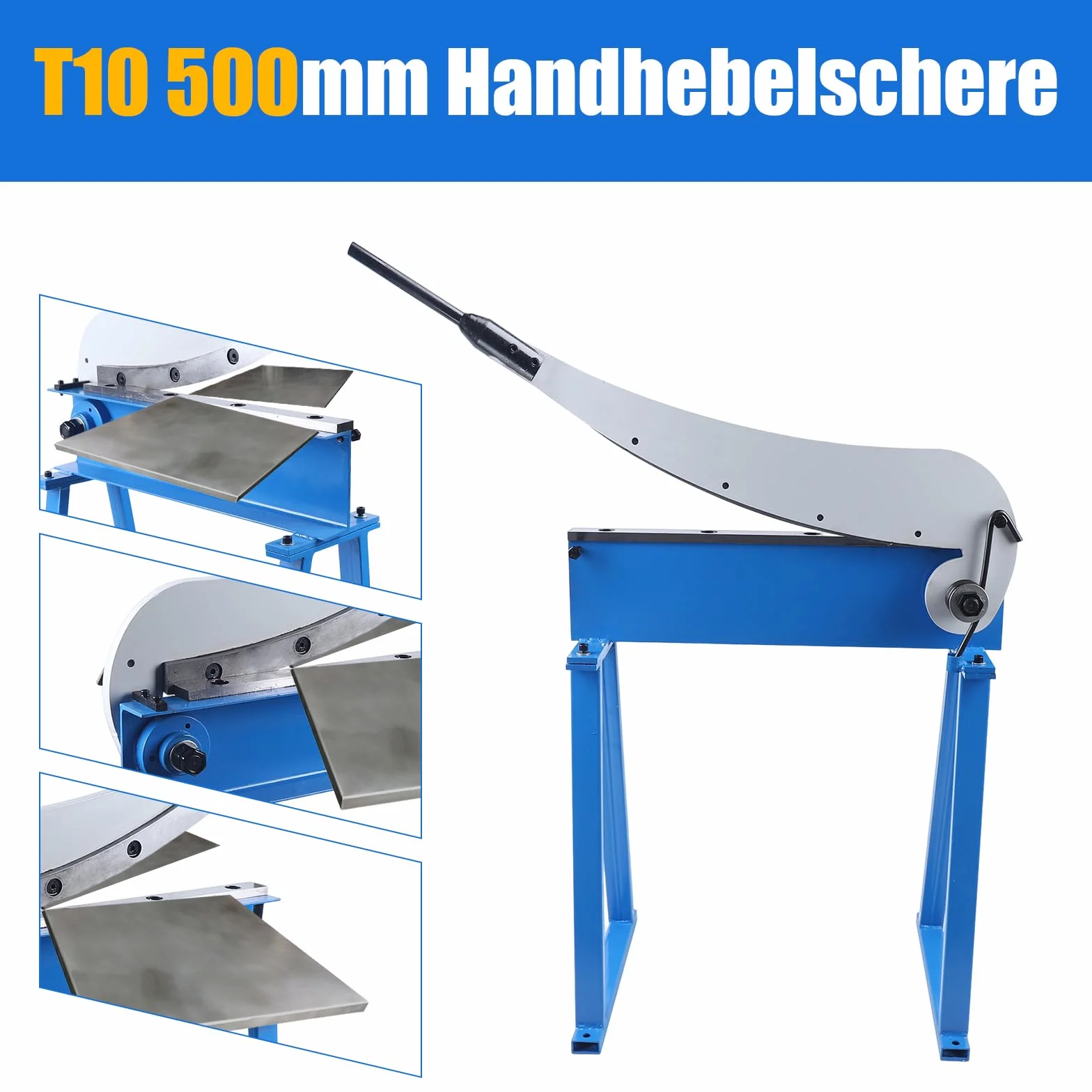 Nożyce do blachy 500 mm T10 gilotynowe dźwigniowe