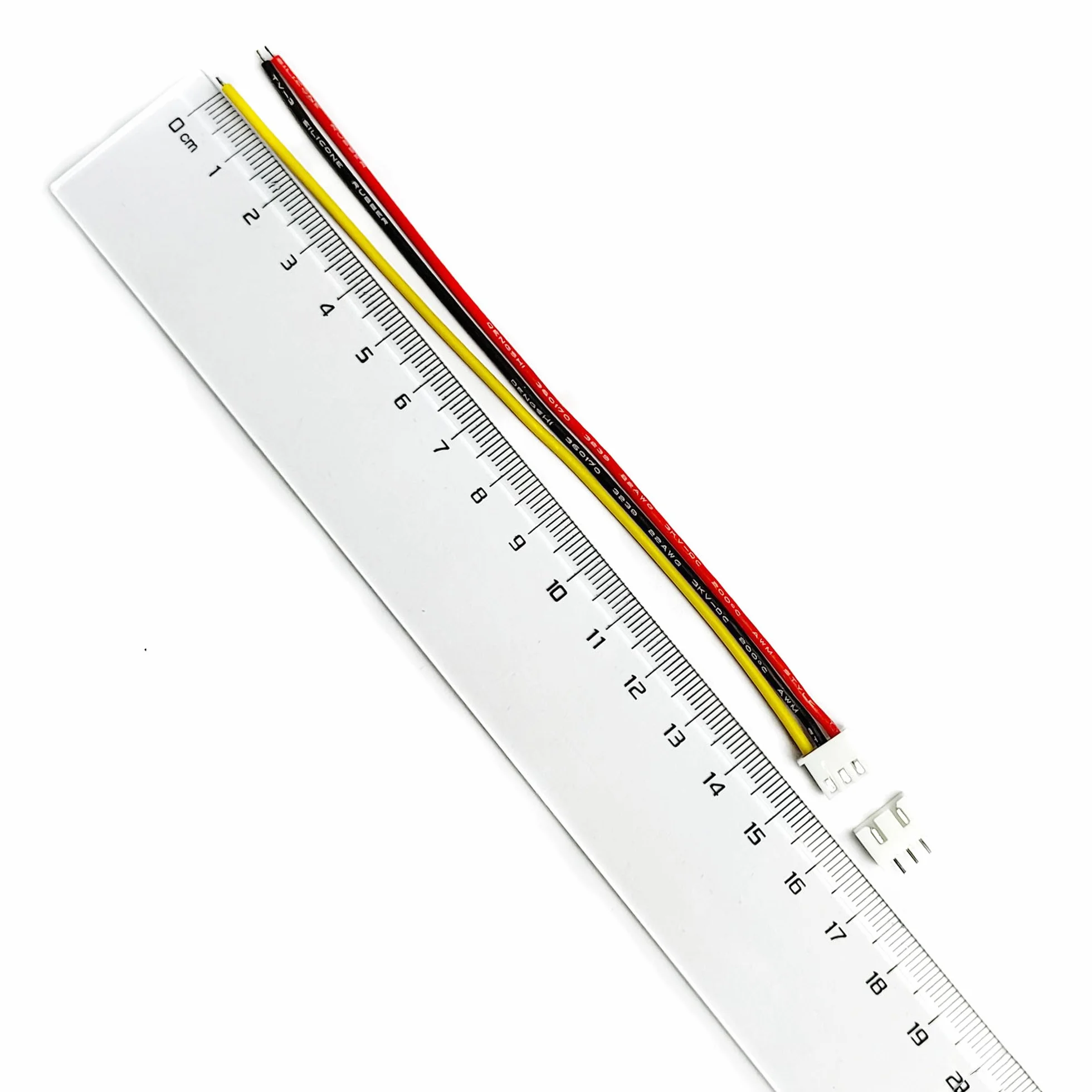 JST-XH 2,54 mm 3-pinowa wtyczka męska z 15 cm 22 AWG kabel silikonowy zestaw
