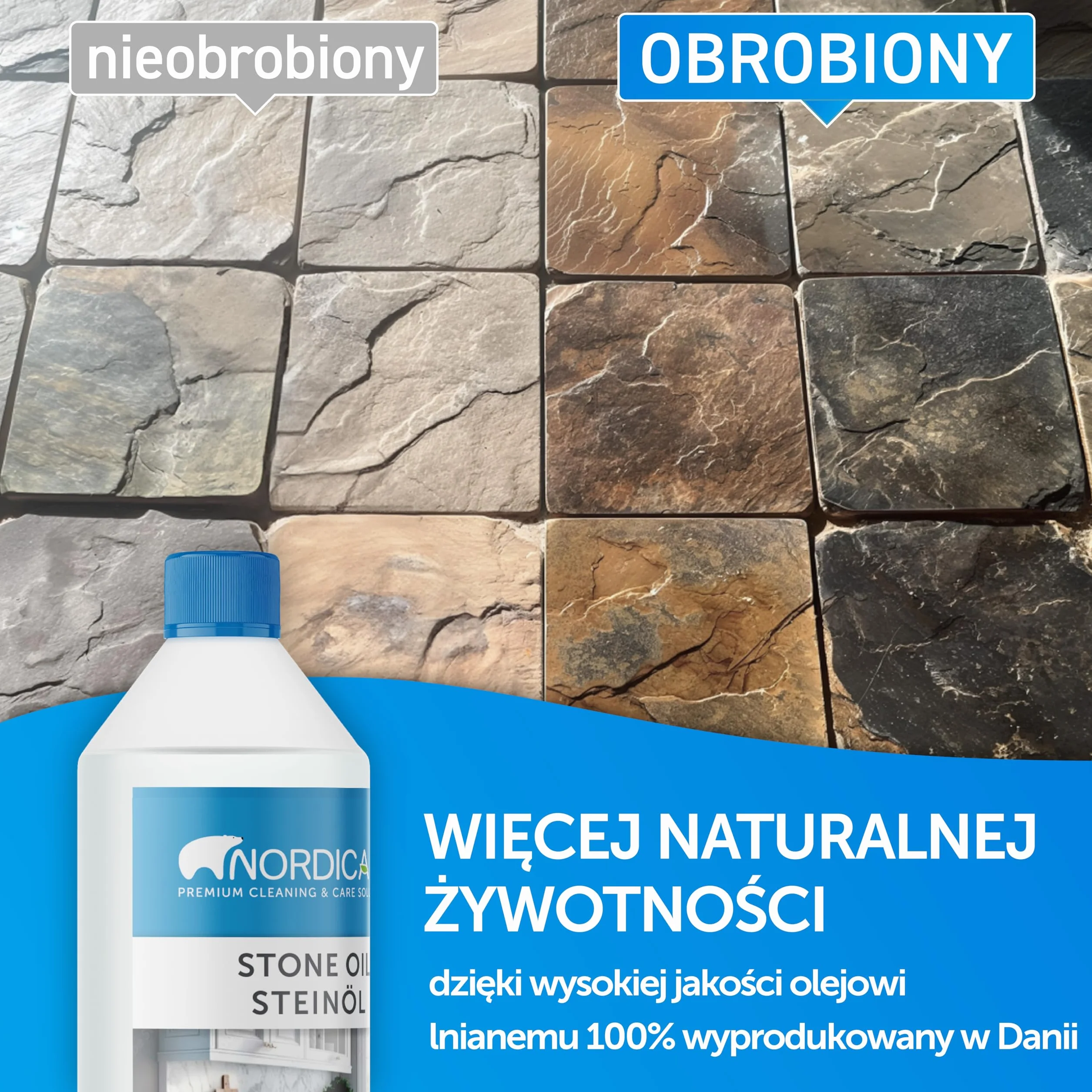Nordicare Olej do kamienia i środek pielęgnacyjny [1L]