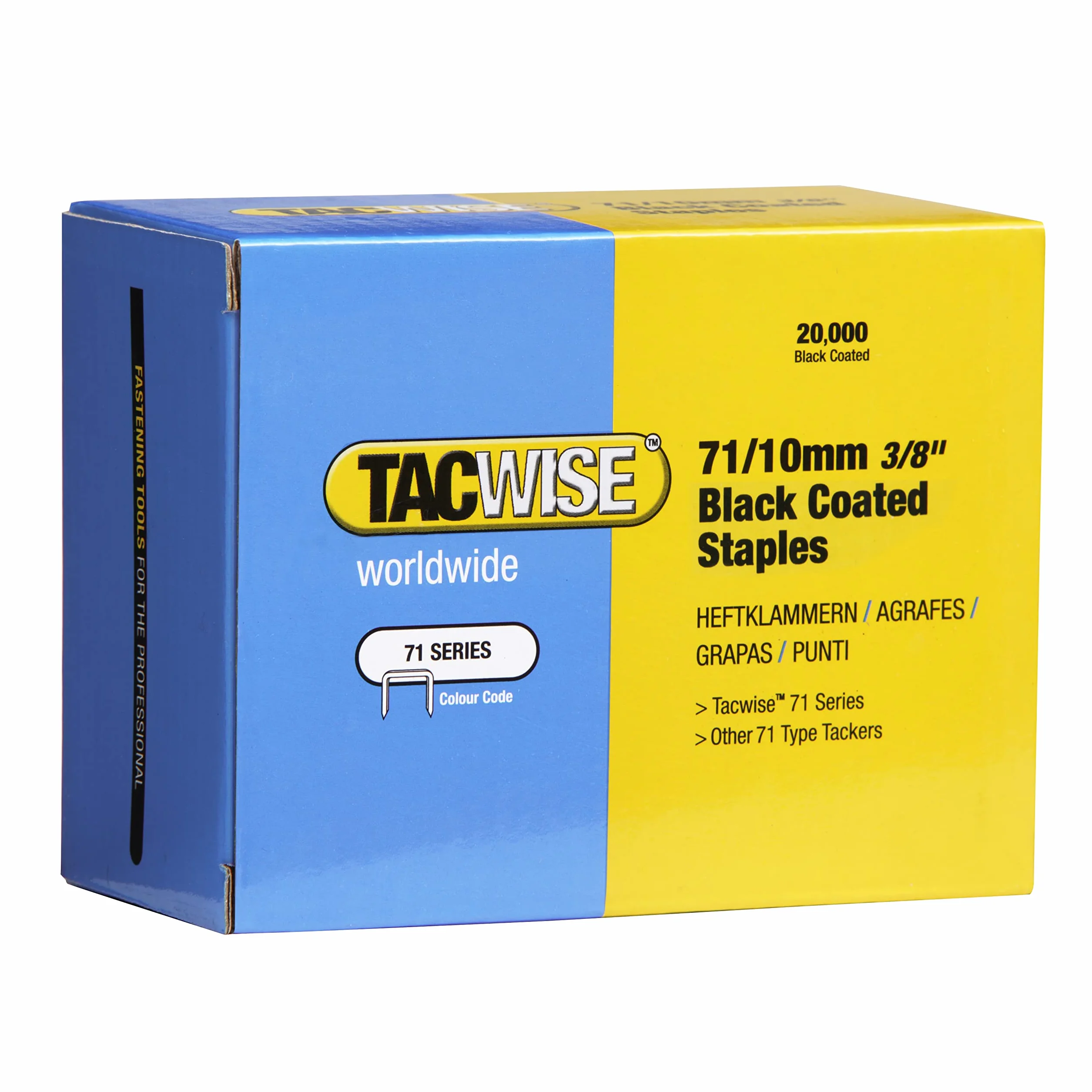 Tacwise 0373 Ocynkowane zszywki tapicerskie typ 71/10 mm, opakowanie 20 000 szt.