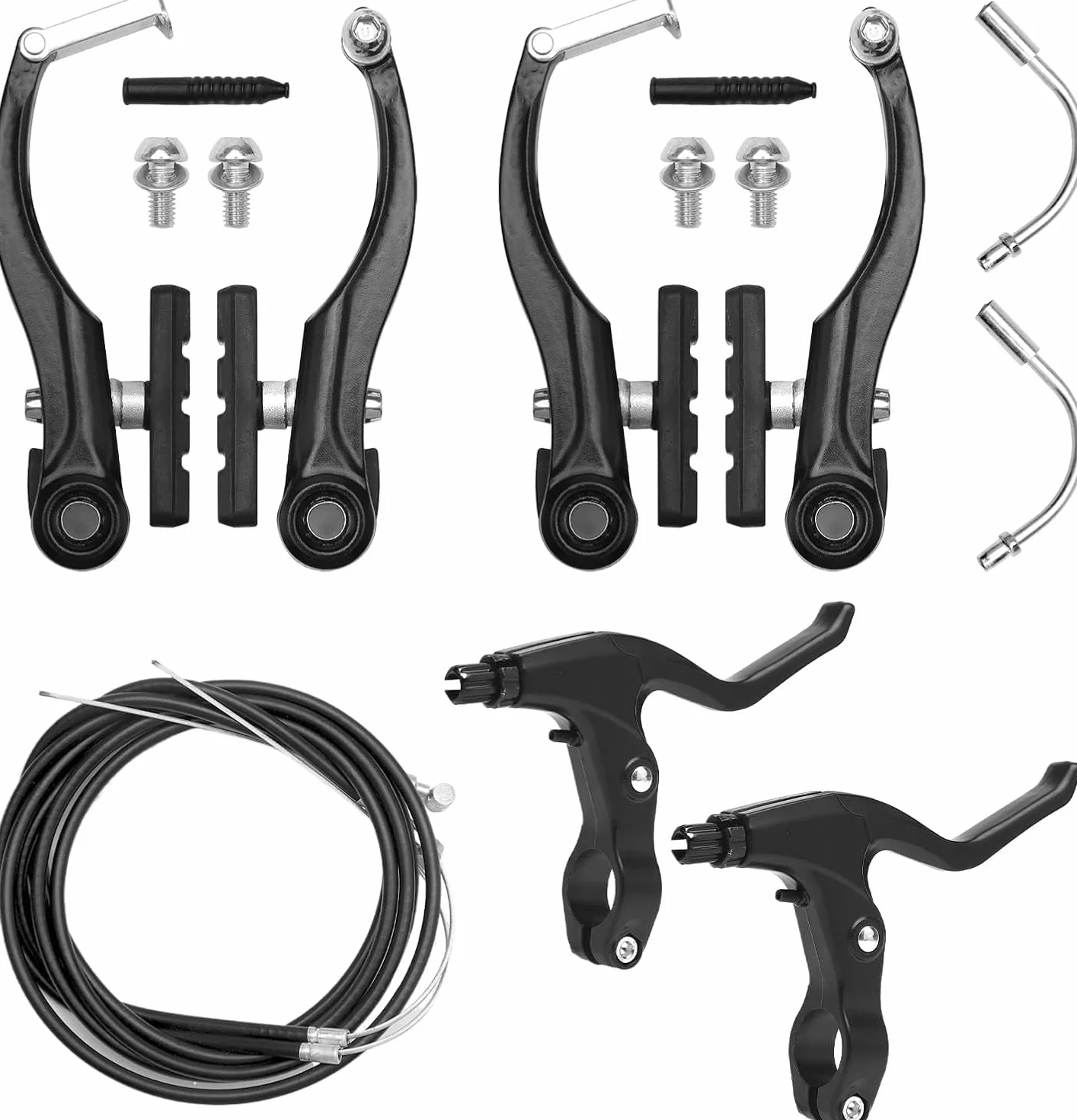 Shimano V-Brake Aluminiowy Zestaw Hamulców Górskich, Przód i Tył, Zamiennik do Rowerów