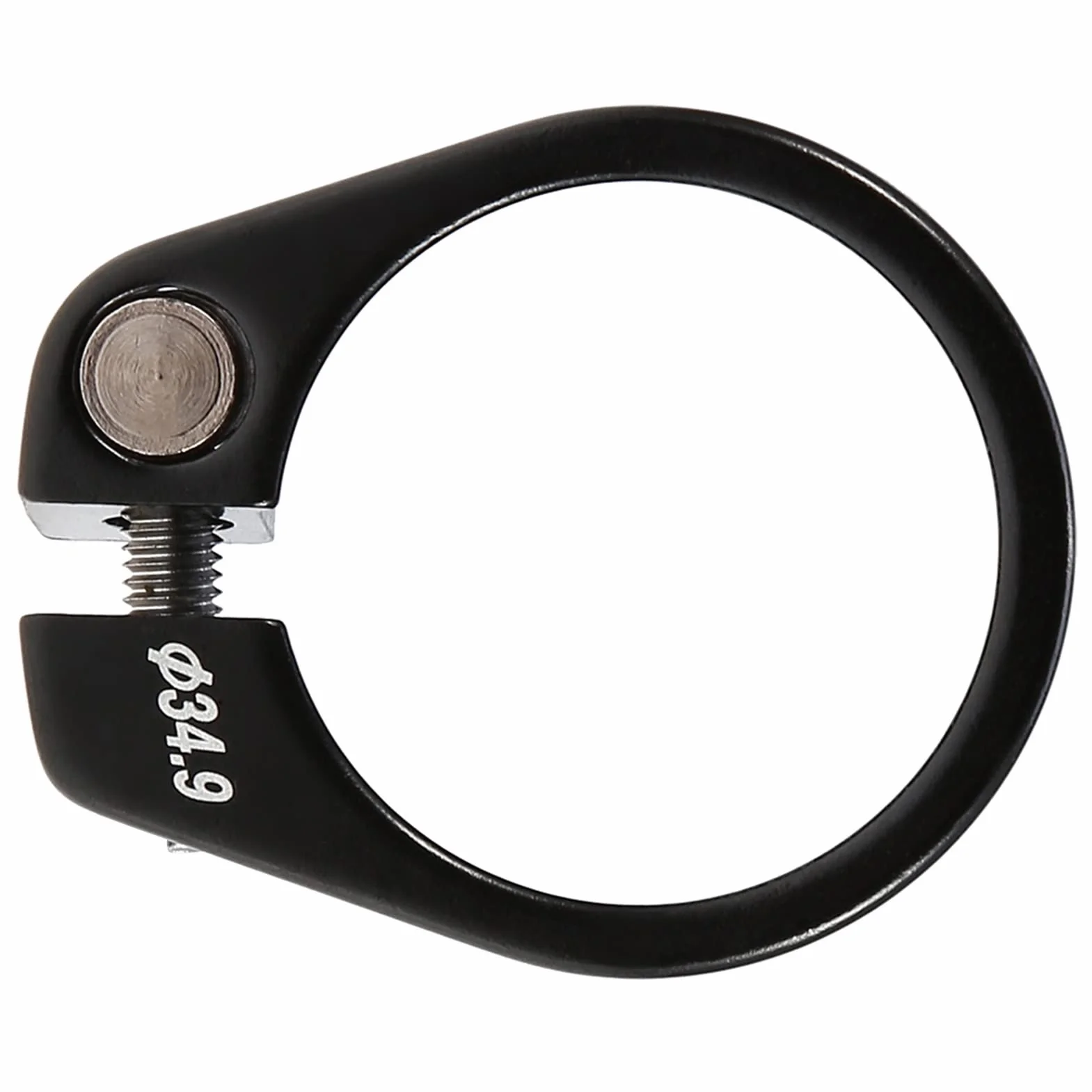 Zacisk sztycy siodełka rowerowego 34,9, zacisk sztycy siodełka do siodełka rowerowego, zacisk siodełka ze stopu aluminium, 34,9 mm, do rowerów górskich i szosowych (czarny)