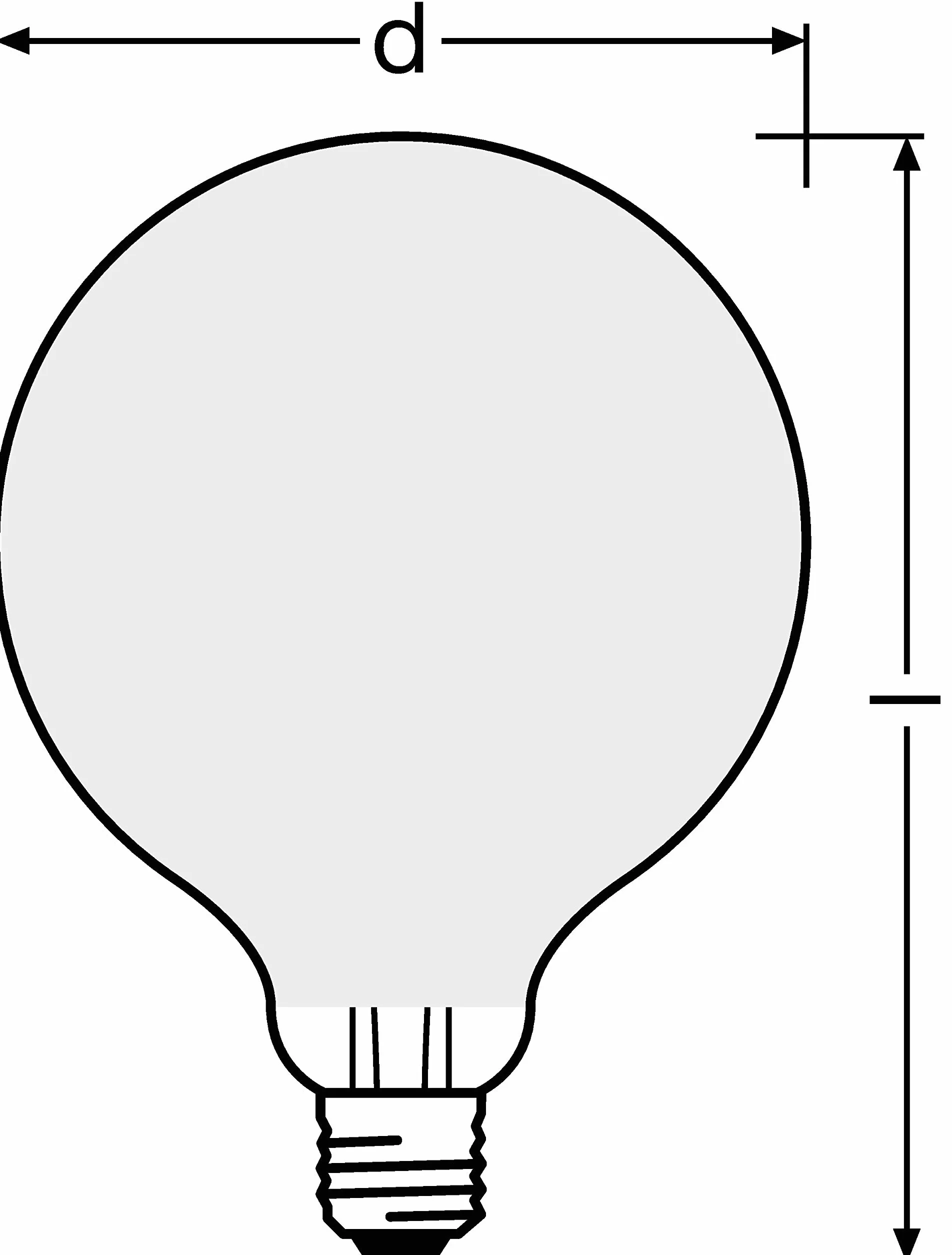 OSRAM LED Star GLOBE125, matowy żarnik LED 125mm E27 2700K 2452 lumenów zamiennik 150W