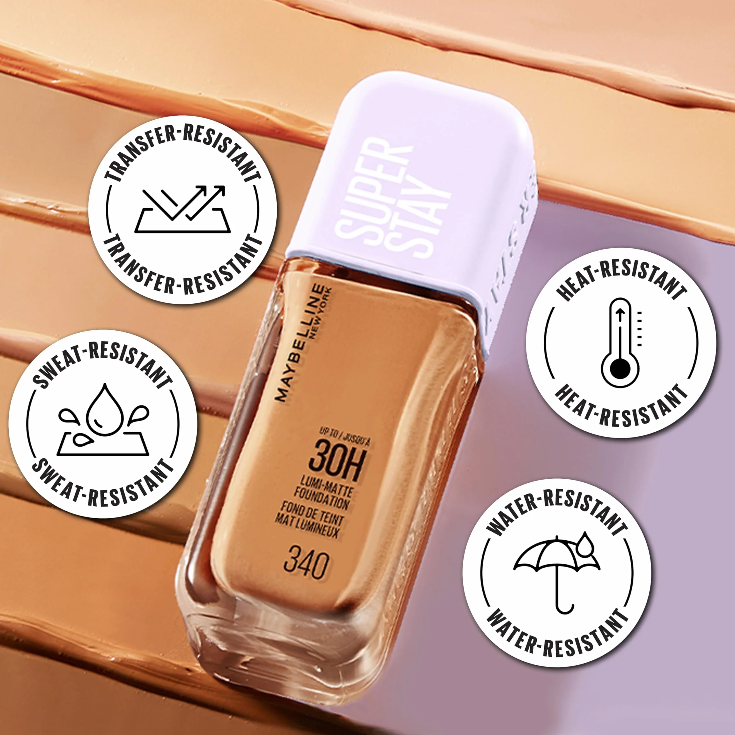 Maybelline New York podkład pod makijaż, do 30H, matowe wykończenie, Lumi Matte, odcień 248