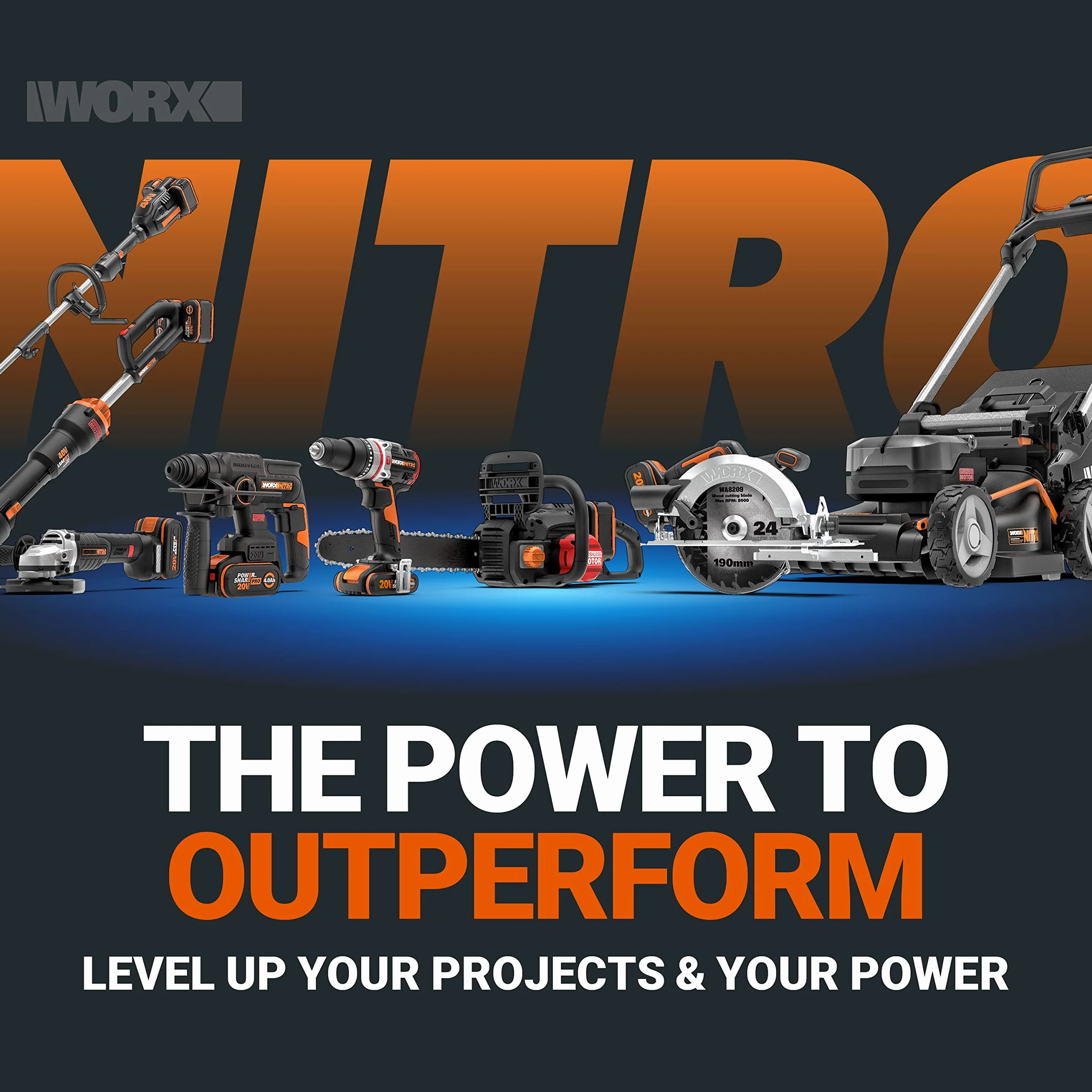 WORX WX845.9 akumulatorowa piła ciągnąca ukośnica 20 V