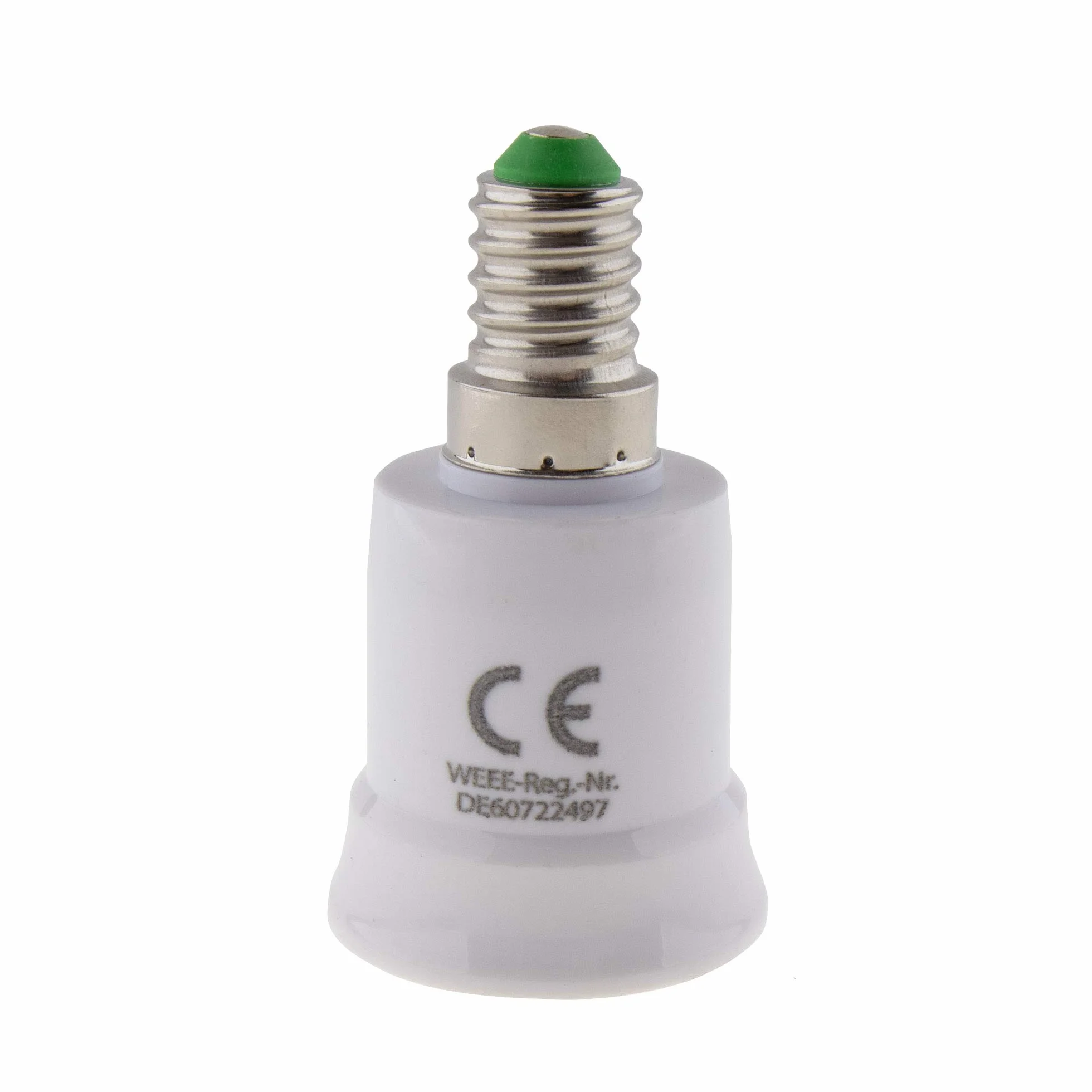 Adapter E14 na E27, oprawka do lamp halogenowych LED, biały, zestaw 4 szt.