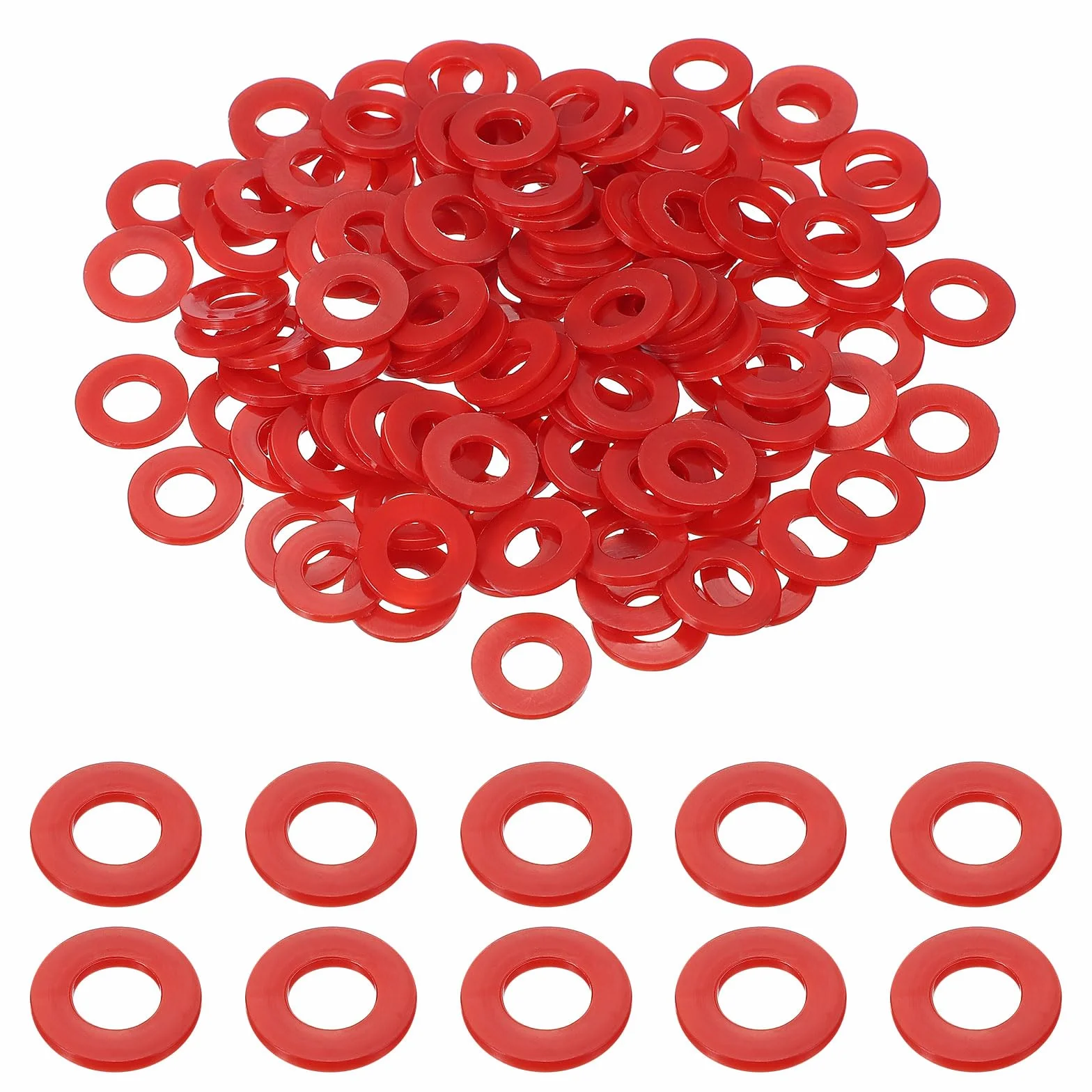 Podkładki nylonowe 10x20x2 mm QUARKZMAN 120 sztuk pierścienie uszczelniające o-ring