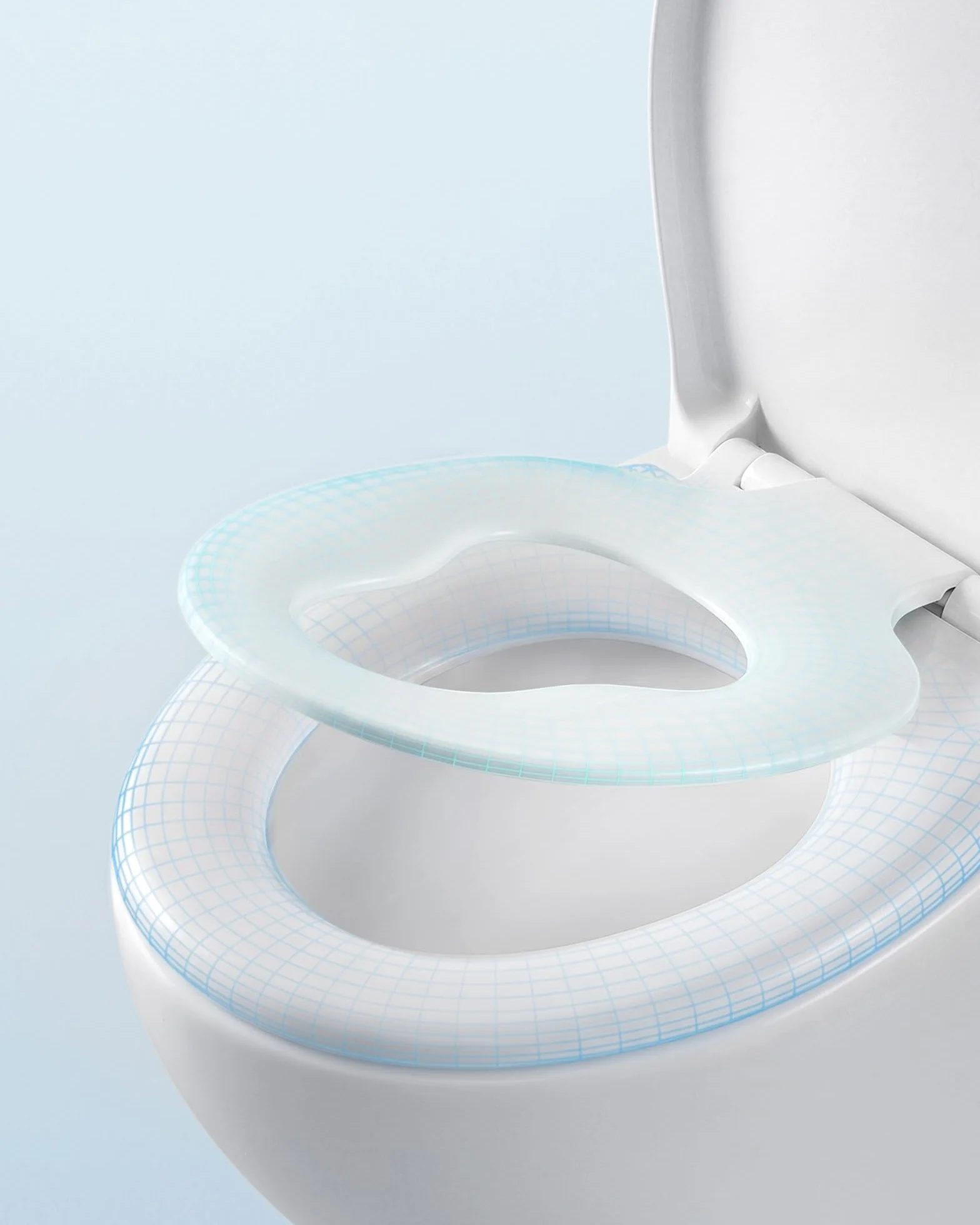 SONGMICS Deska sedesowa dla dziecka mechanizm cichego zamykania wyjmowana mocznikowo-duroplast nośność 300 kg biała BTL106WZ01