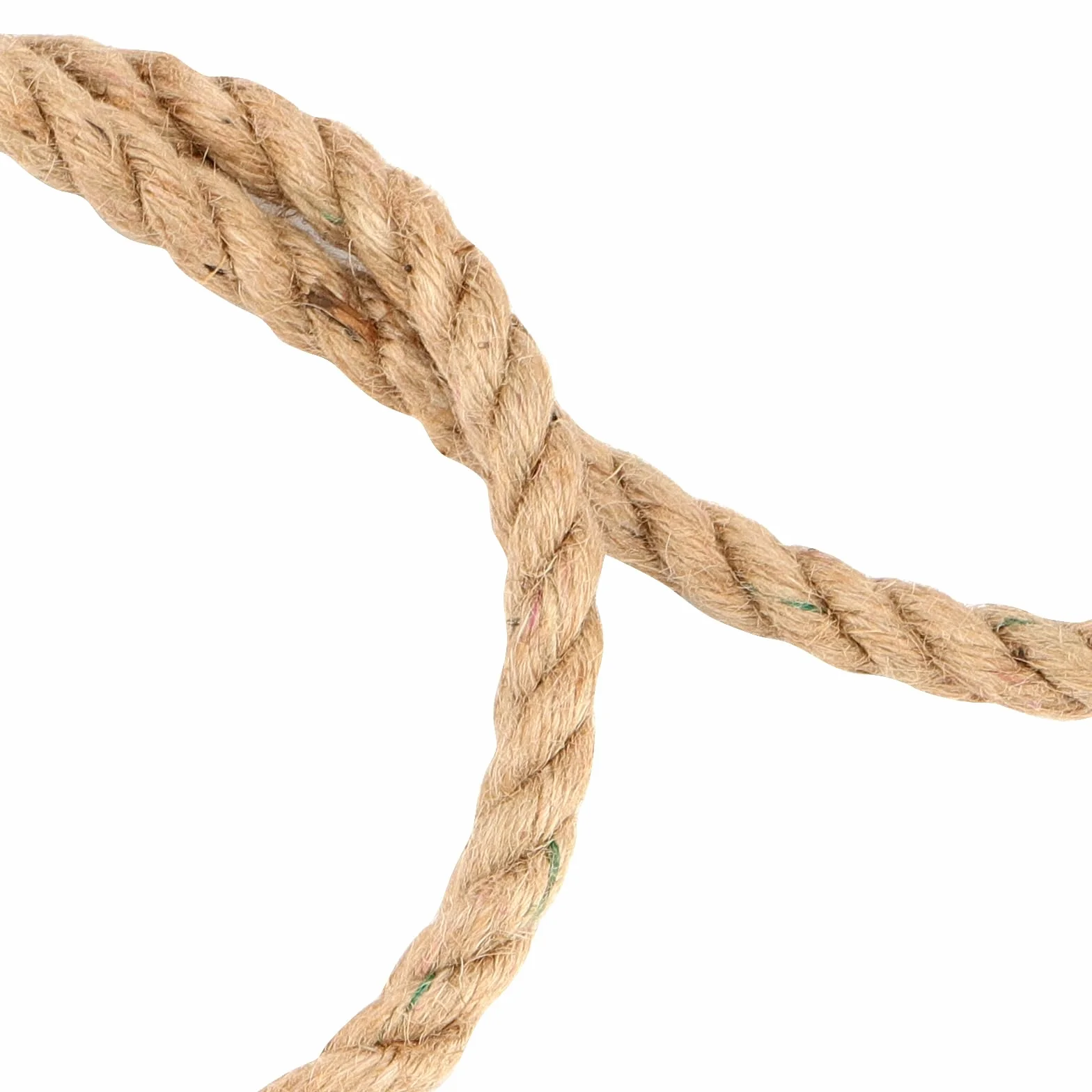 Naturalna lina jutowa 20 m x 12 mm, 4-żyłowa skręcona lina konopna do majsterkowania