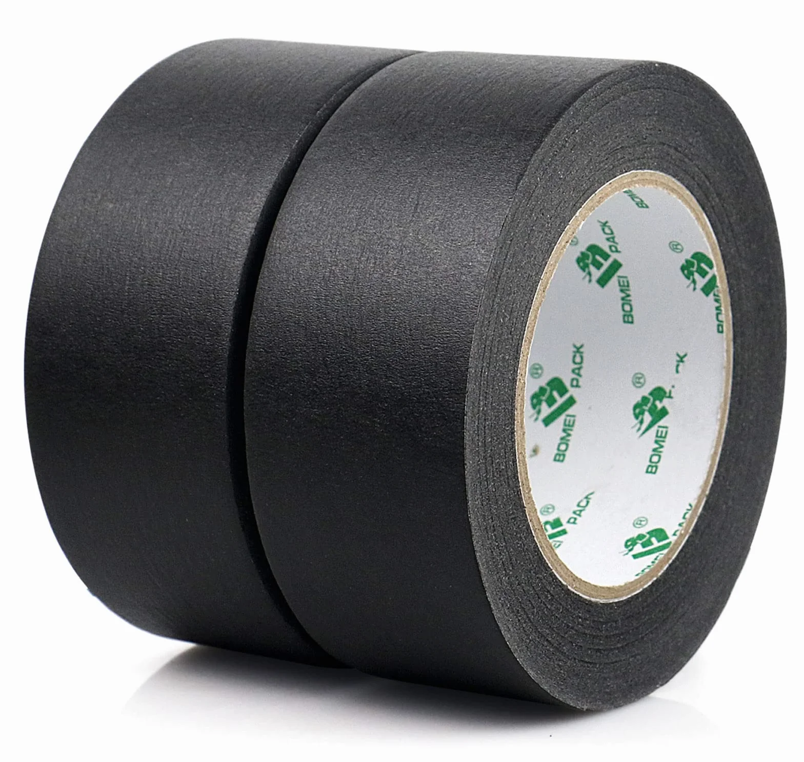BOMEI PACK Taśma Maskująca Premium 2 rolki 50 m x 48 mm Czarna