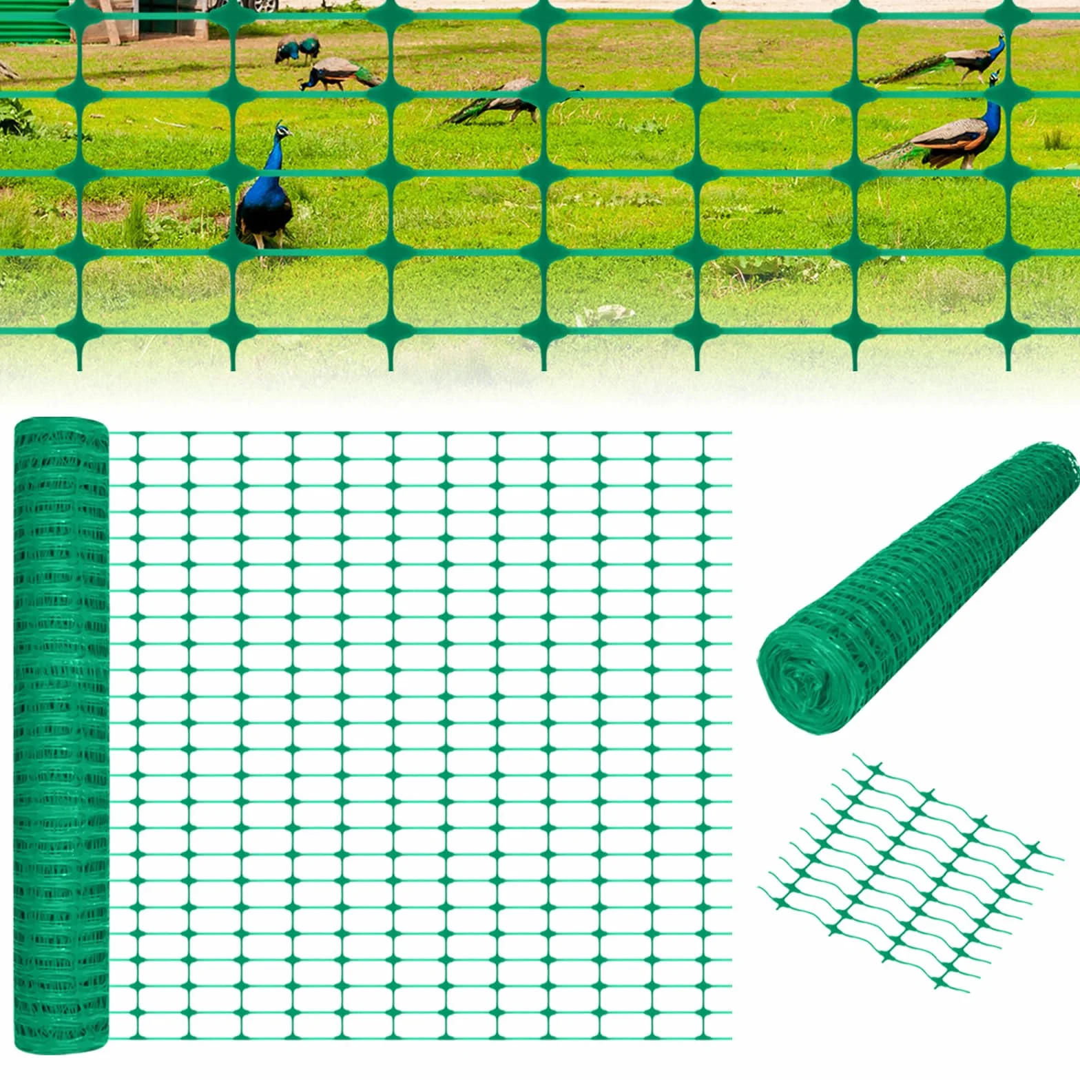 ACXIN Ogrodzenie odcinające, siatka ochronna, 1 x 30 m, wielkość oczek 75 x 35 mm