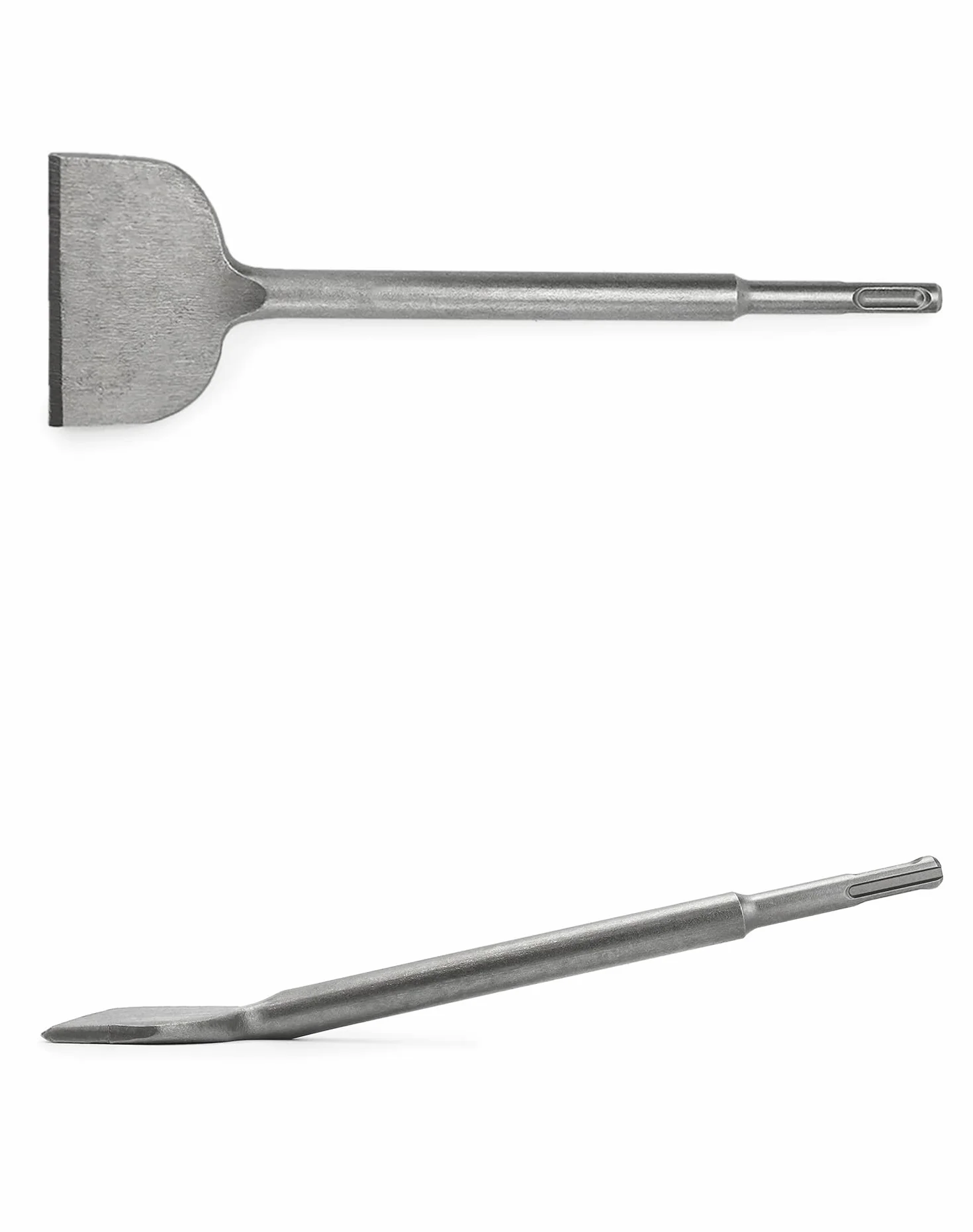 QWORK Dłuto do płytek SDS Plus 250x75 mm kąt 15° utwardzona końcówka