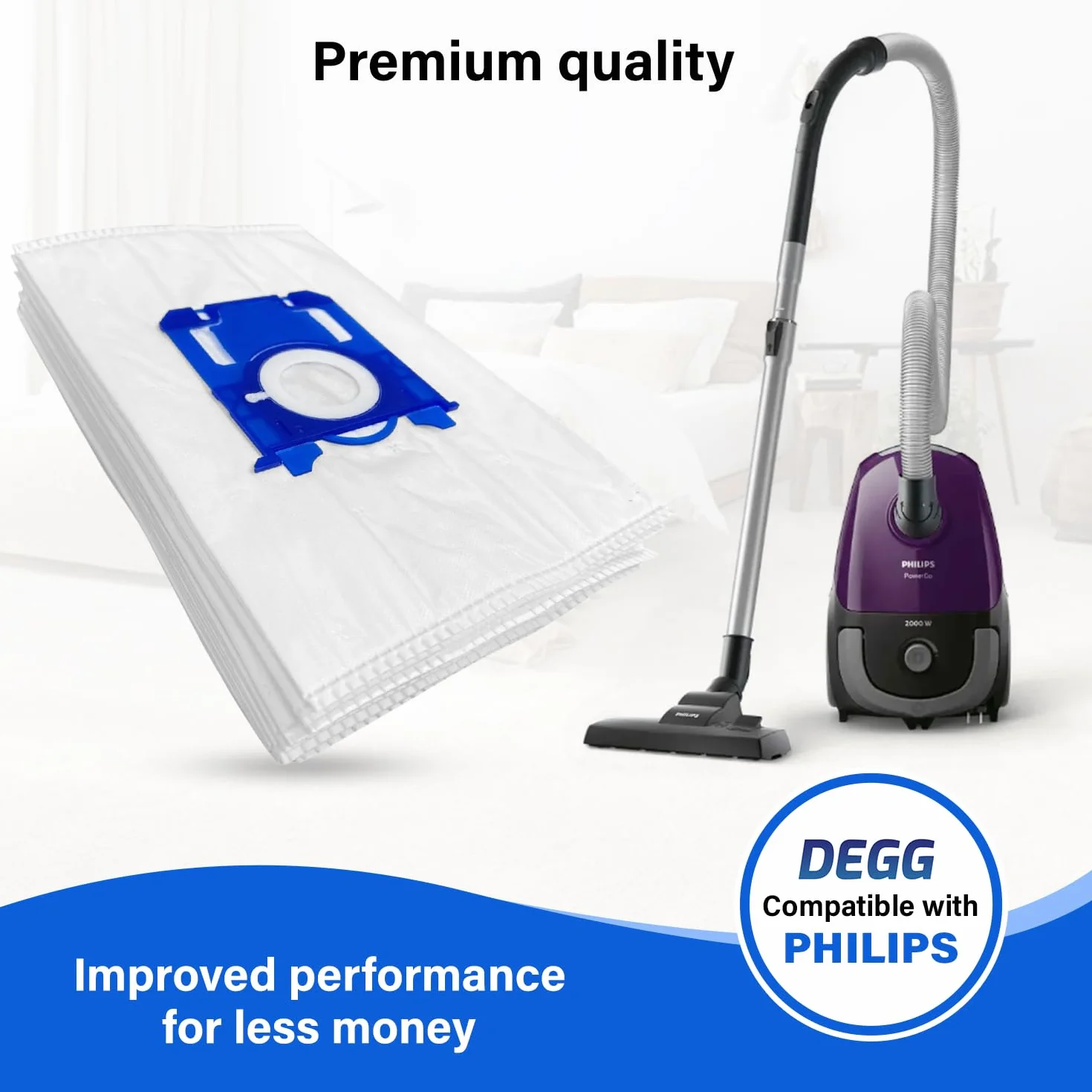 Worki do odkurzacza 20 szt. kompatybilne z Philips AEG Electrolux S-BAG zamienniki FC8021 GR201S E200S