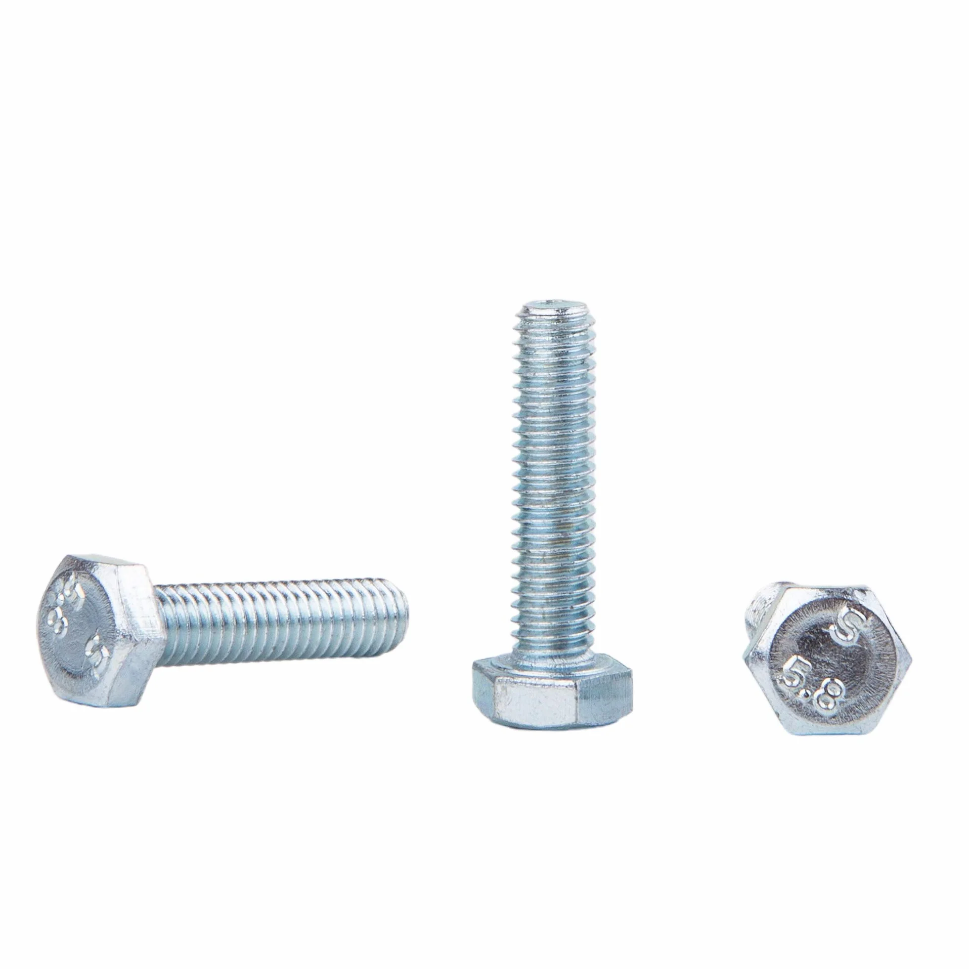 (100 sztuk) DIN 933 śruby sześciokątne ze stali ocynkowanej M6 x 25 mm, śruby sześciokątne, w pełni gwintowane, łba sześciokątna (100, M6 x 25 mm)