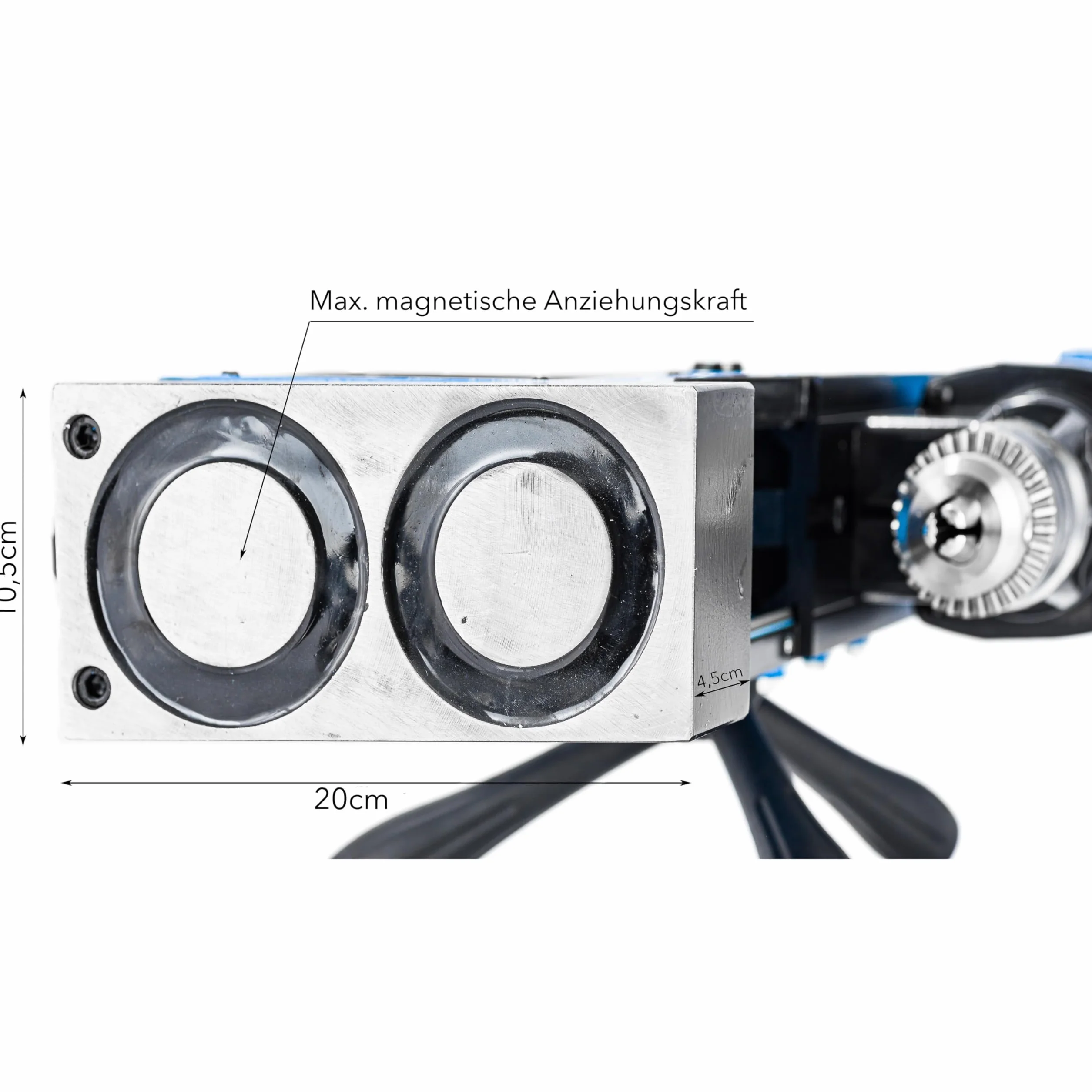 STAKO Wiertarka Magnetyczna SCY-2800E 2050 W Ø 80 mm Siła Magnetyczna 17000 N 17 kg Wrzeciono MT3 Zestaw