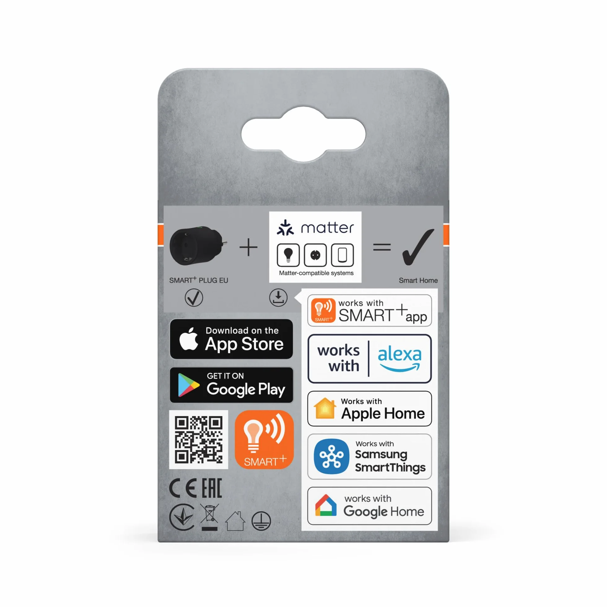 OSRAM SMART+ MATTER EU Gniazdo Czarny Inteligentne Gniazdo WiFi Smart Home