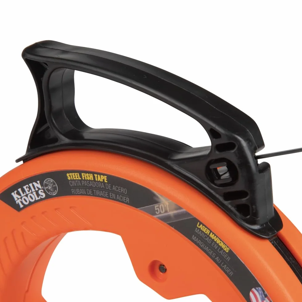 Klein Tools 56331 elektryczna taśma do ryb 15 m ściągacz drutu stalowego 3,2 mm podwójna końcówka pętli
