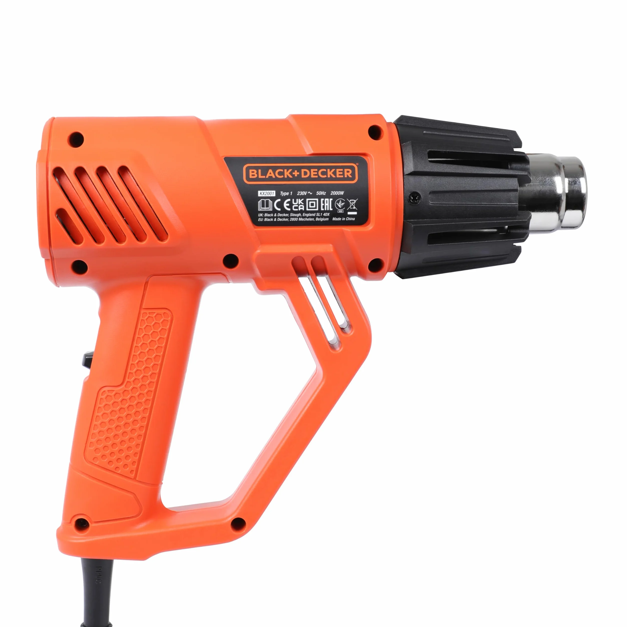 BLACK & DECKER Wytrzymały Decapador térmico 2000W, temperatura 50-450/90-600°C, 5 akcesoriów