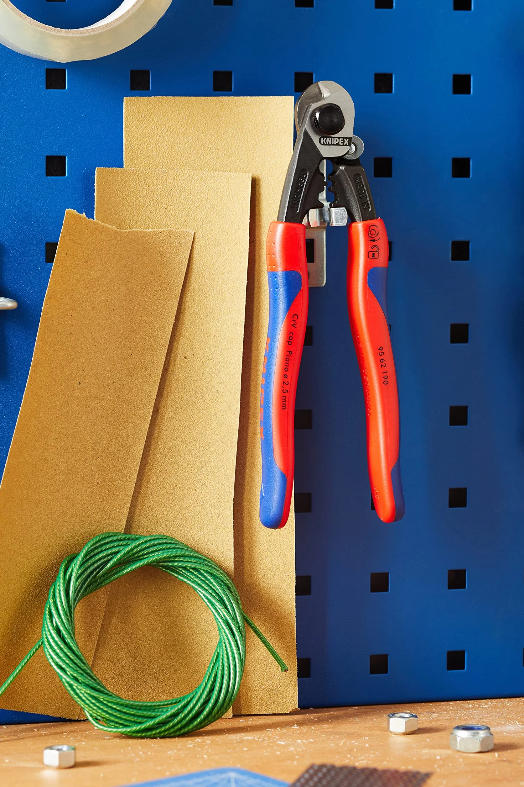 KNIPEX Nożyce do lin stalowych kute 190 mm 95 62 190