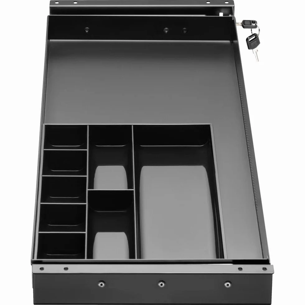 SpeaKa Professional SP-10938492 szuflada pod stolik 740 mm x 272 mm zamykana czarna