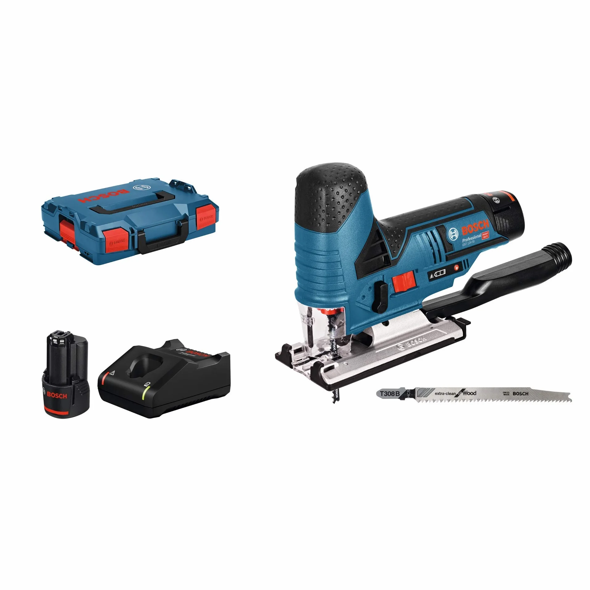 Bosch Professional GST 12V-70 akumulatorowa wyrzynarka 12V 3.0Ah L-BOXX