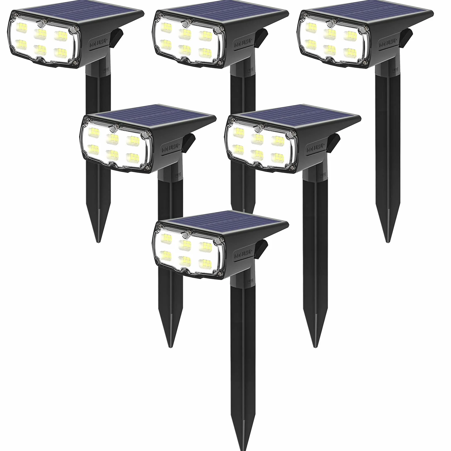 Solarne lampy ogrodowe LED RGB 8 kolorów tęczy IP67 wodoszczelna reflektor solarny