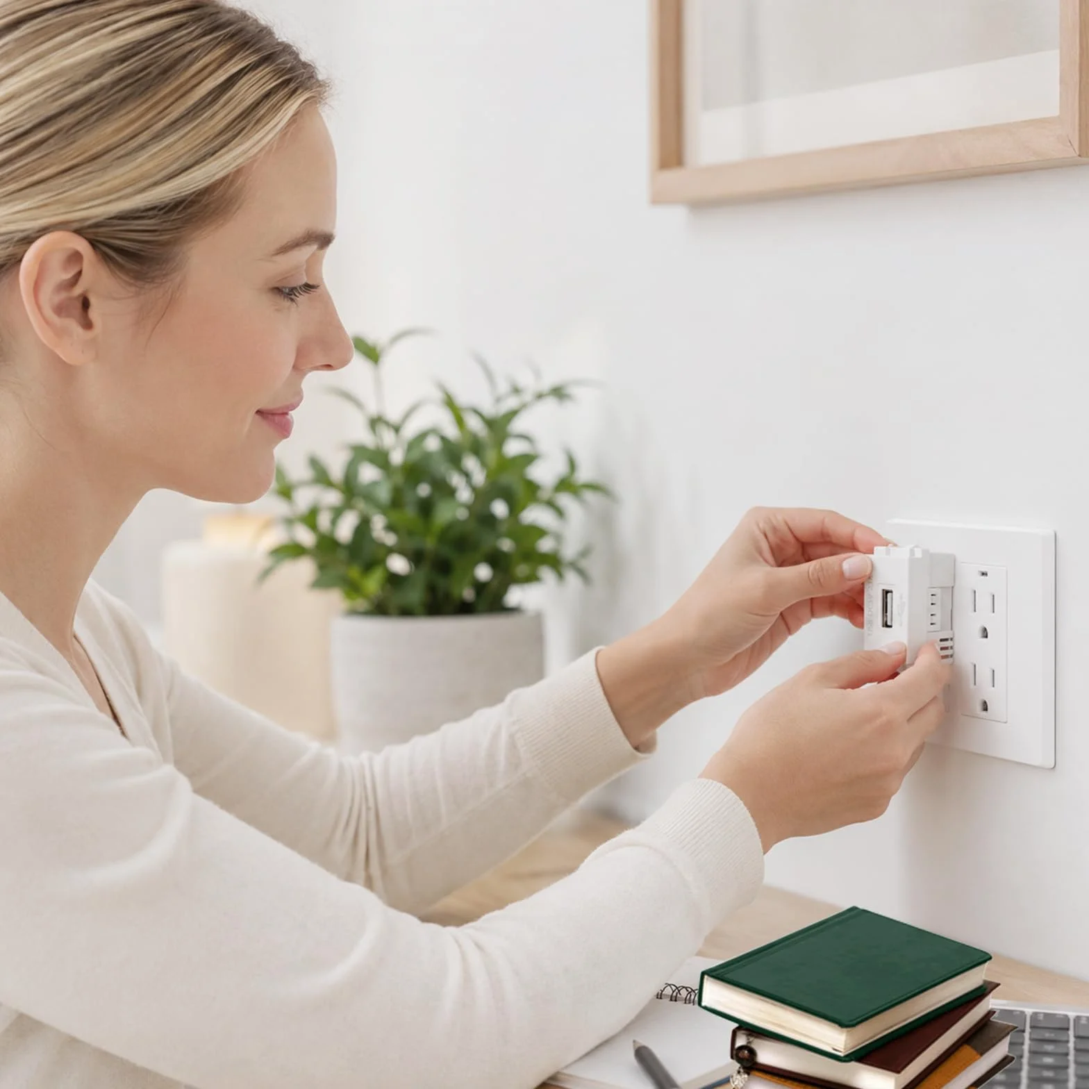 Adapter przełączający USB 220 V 5 V 2,1 A do telefonów i urządzeń USB (3)