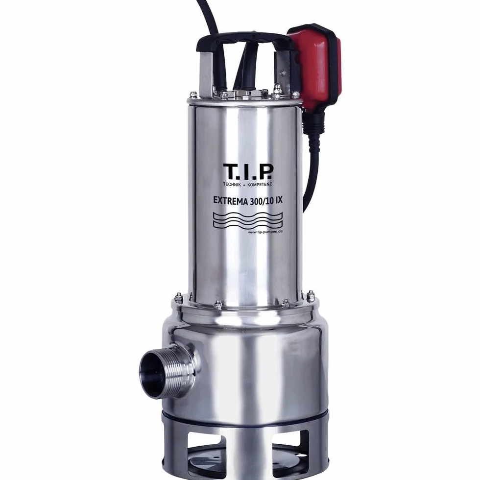 T.I.P. Extrema 300/10 IX Pompa Zanurzeniowa do Brudnej Wody Stal Nierdzewna 1200W 19500l/h 10,5m 40mm 95°C
