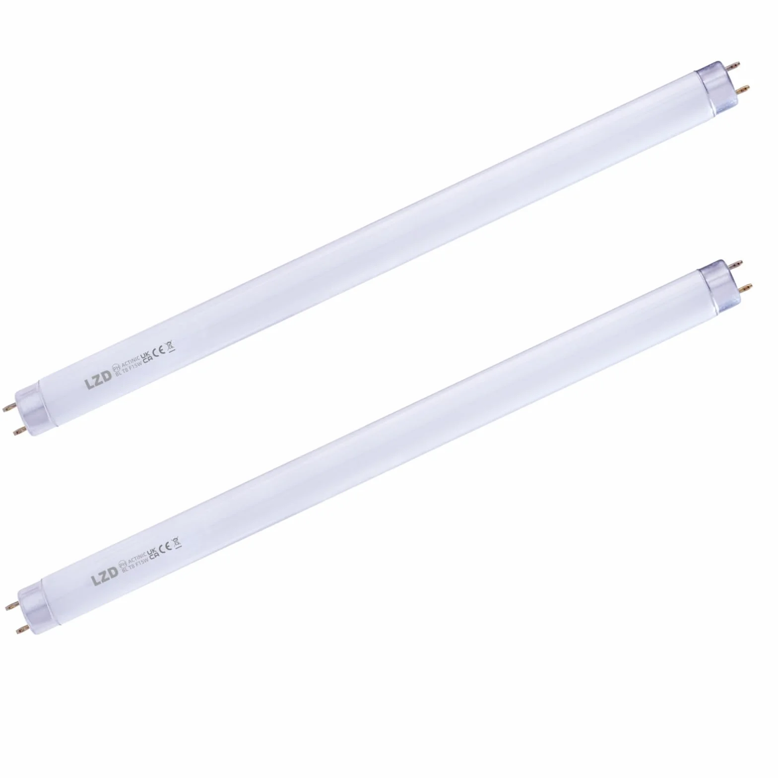 LZD 2-PACK T8 F15W G13 Zapasowa rurka do elektrycznych zabójców much, żarówka uv 45 cm