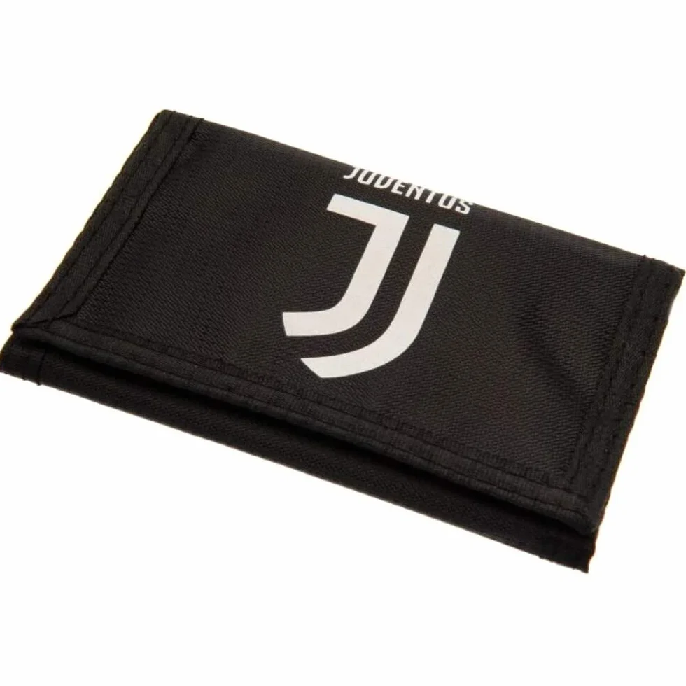 Juventus FC Juventus Crest Tri Fold Portfel, Dorośli Unisex, Czarny (Czarny), Jeden Rozmiar