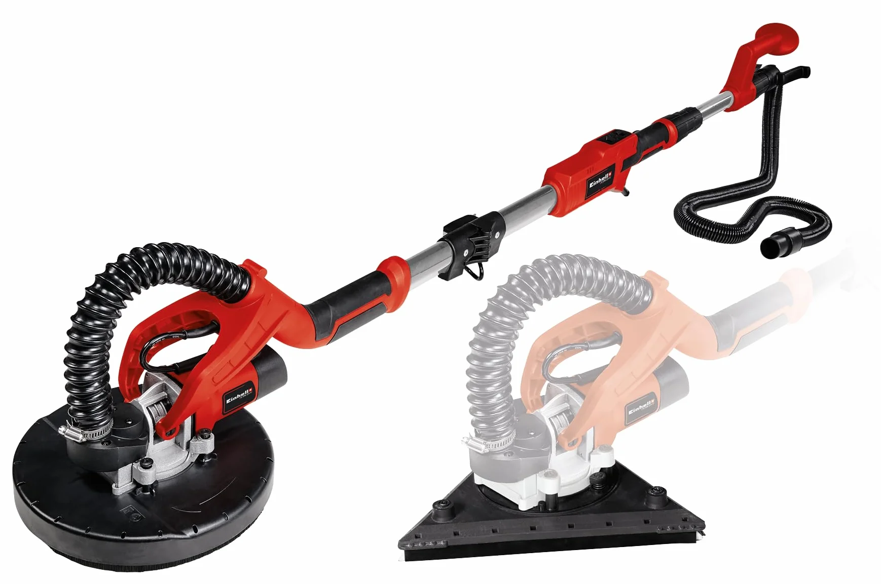 Einhell TE-DW 225 X szlifierka do suchej zabudowy 750 W wymienny talerz szlifierski uchwyt teleskopowy 165 cm