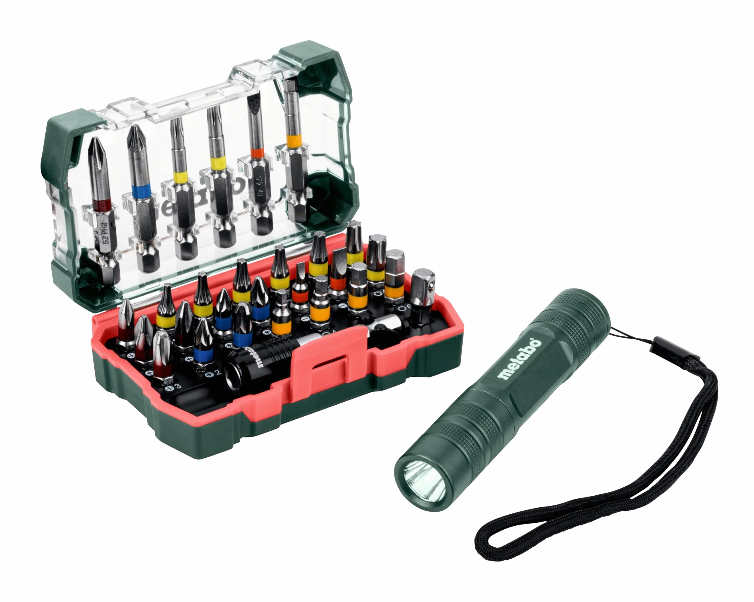 Metabo Bit-Box SP mini latarka zestaw 29-częściowy do precyzyjnych prac wkrętarskich