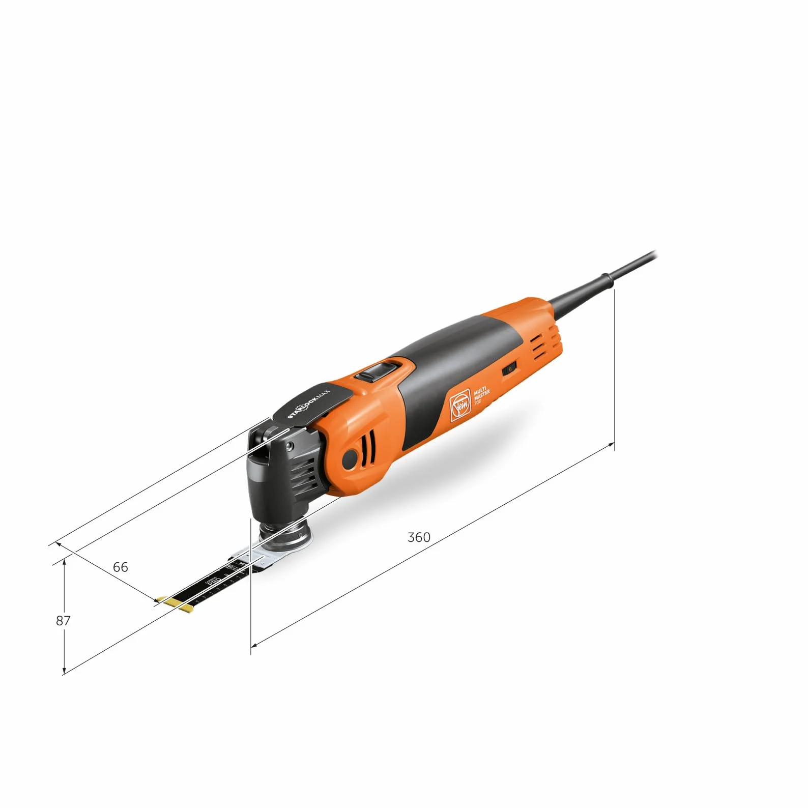 Fein Multimaster Mm 700 Max Narzędzie Wielofunkcyjne 60 elementów Pomarańczowy Czarny