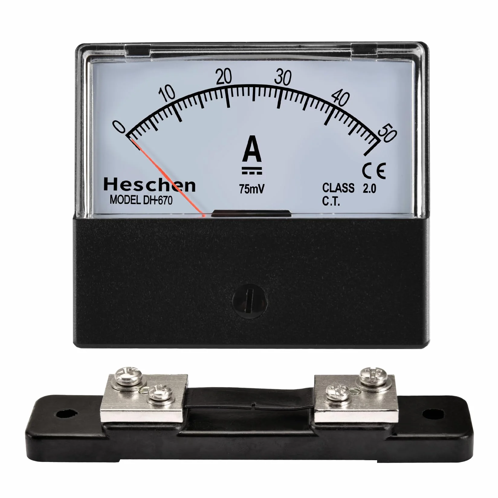 Heschen DH-670 DC 0-50A Klasa 2.0 Miernik elektryczny z bocznikiem