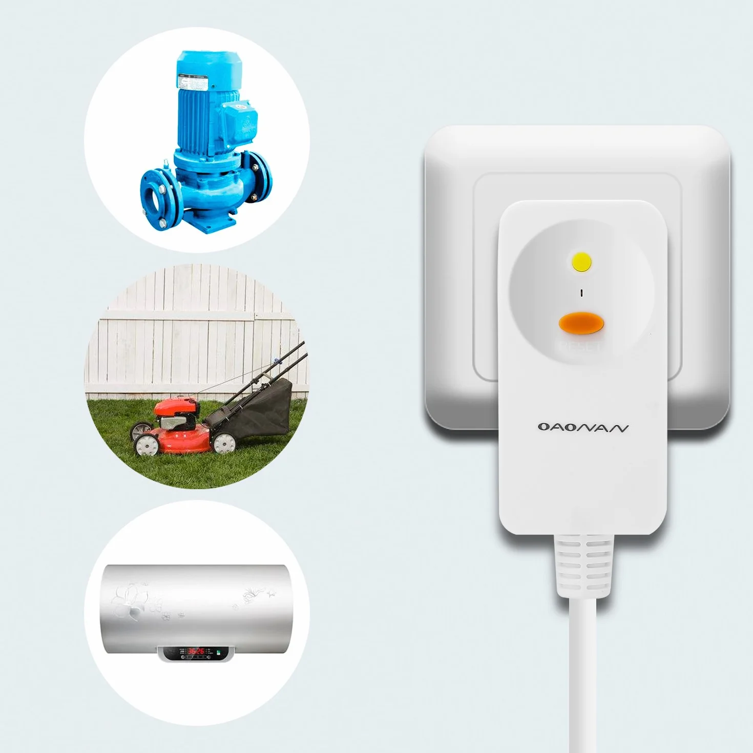 Wyłącznik ochronny różnicowoprądowy 10 mA 16 A 220-240 V AC biały