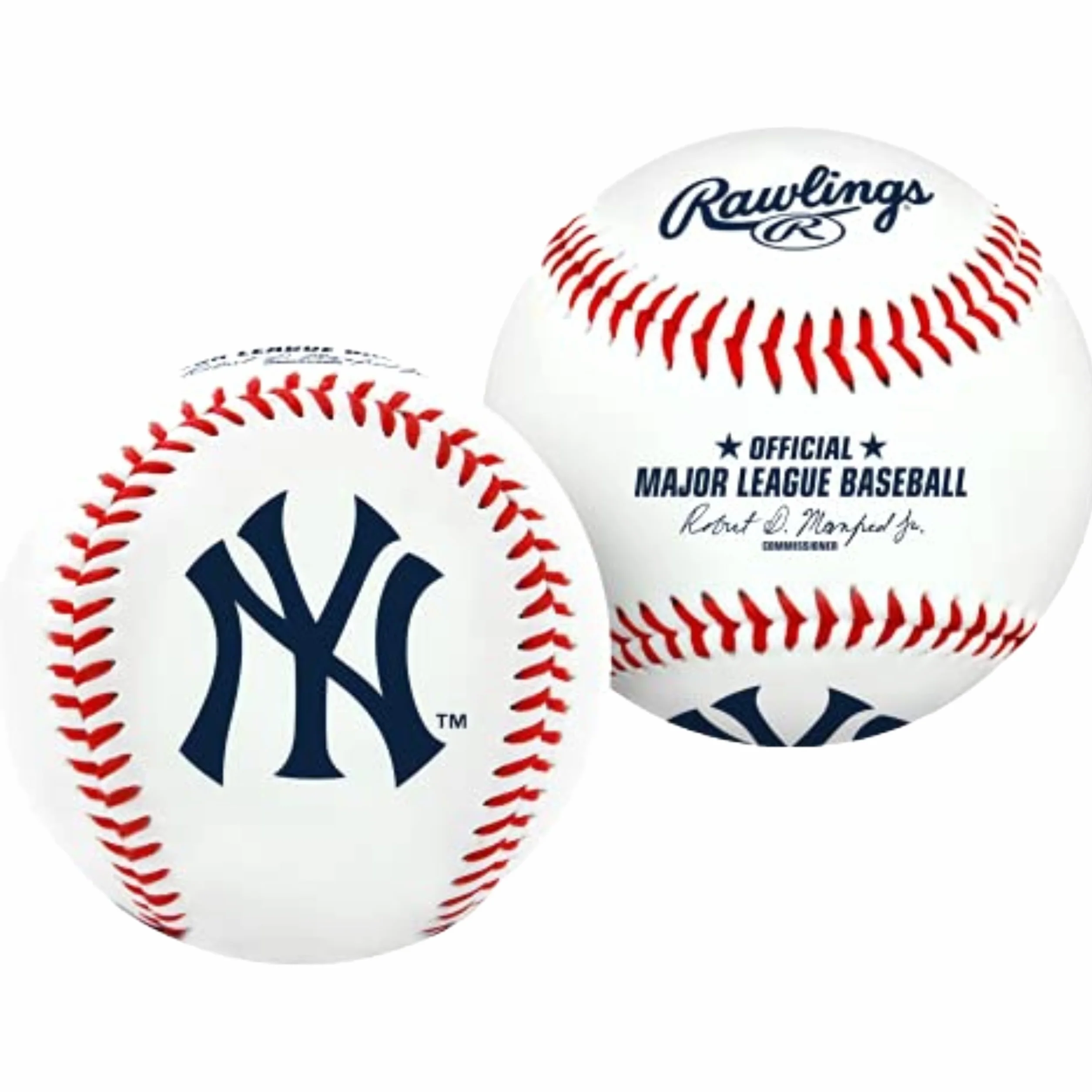 Rawlings MLB New York Yankees Team Logo Baseball, biały, 1