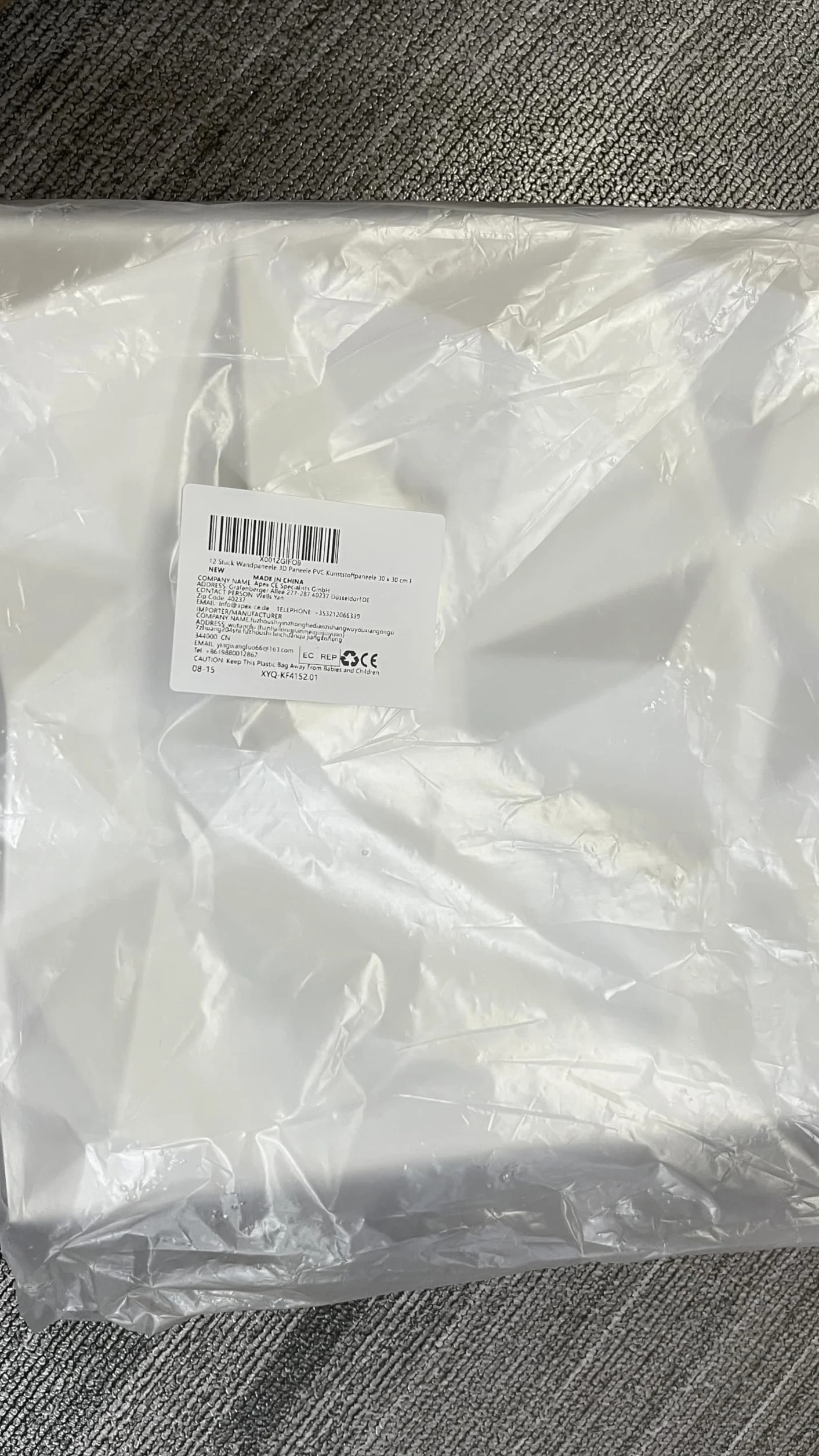 Panele ścienne 3D 30x30 cm PCW, płyty polistyrenowe do dekoracji salonu, sypialni, łazienki, białe