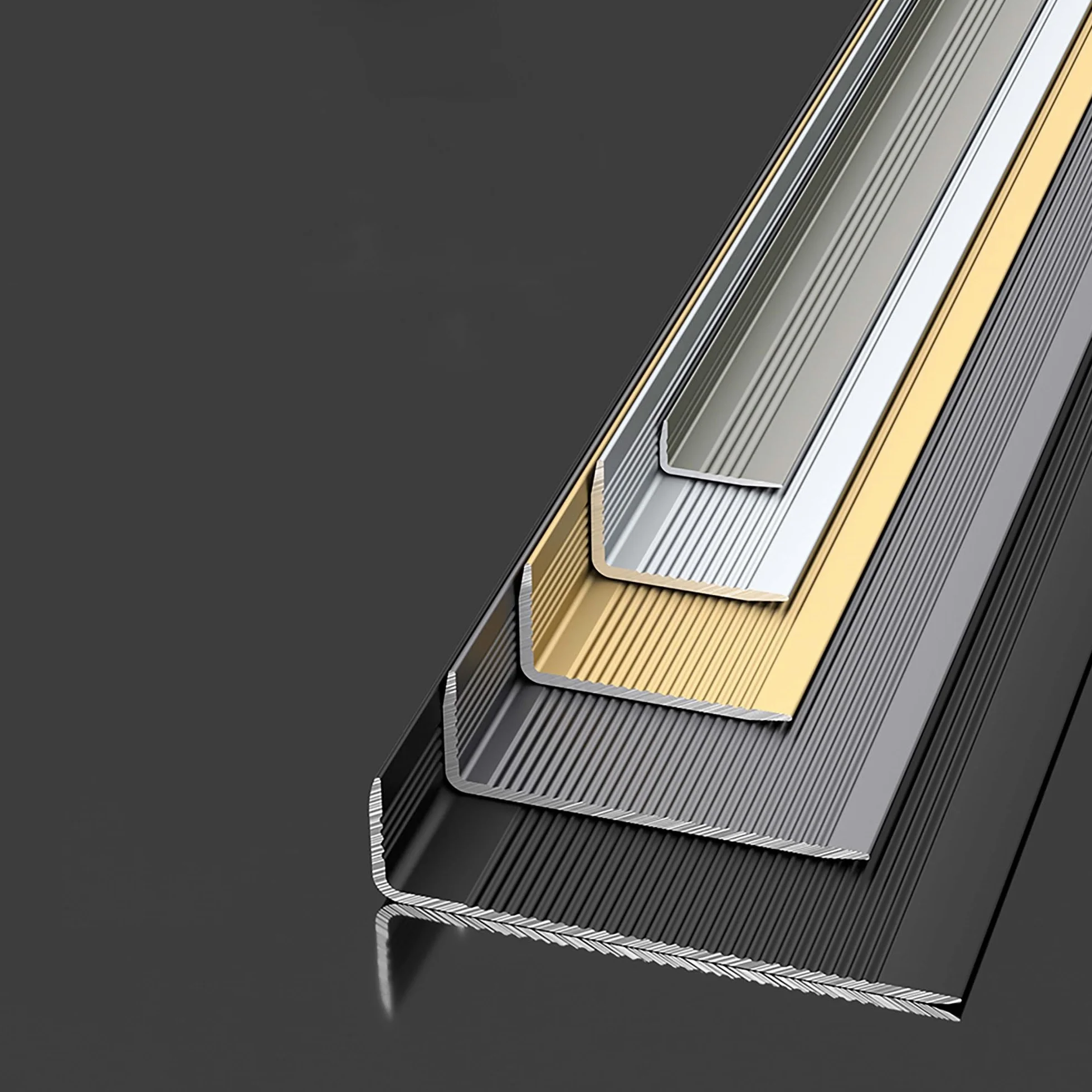 Aluminiowa listwa progowa 90 cm srebrna metalowa