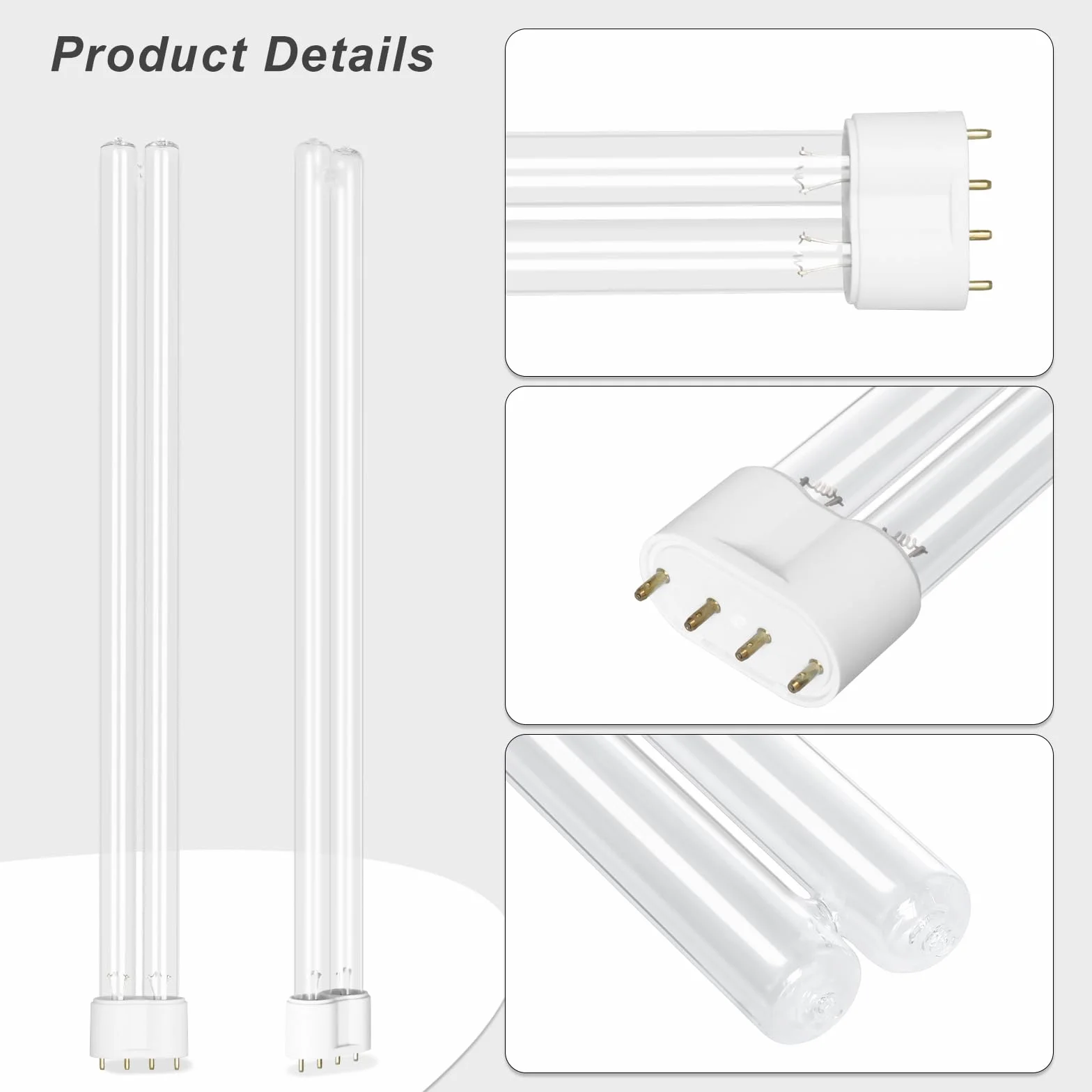 2G11 4PIN lampa dezynfekująca UV 36 W UVC kompaktowa żarówka z filtrem