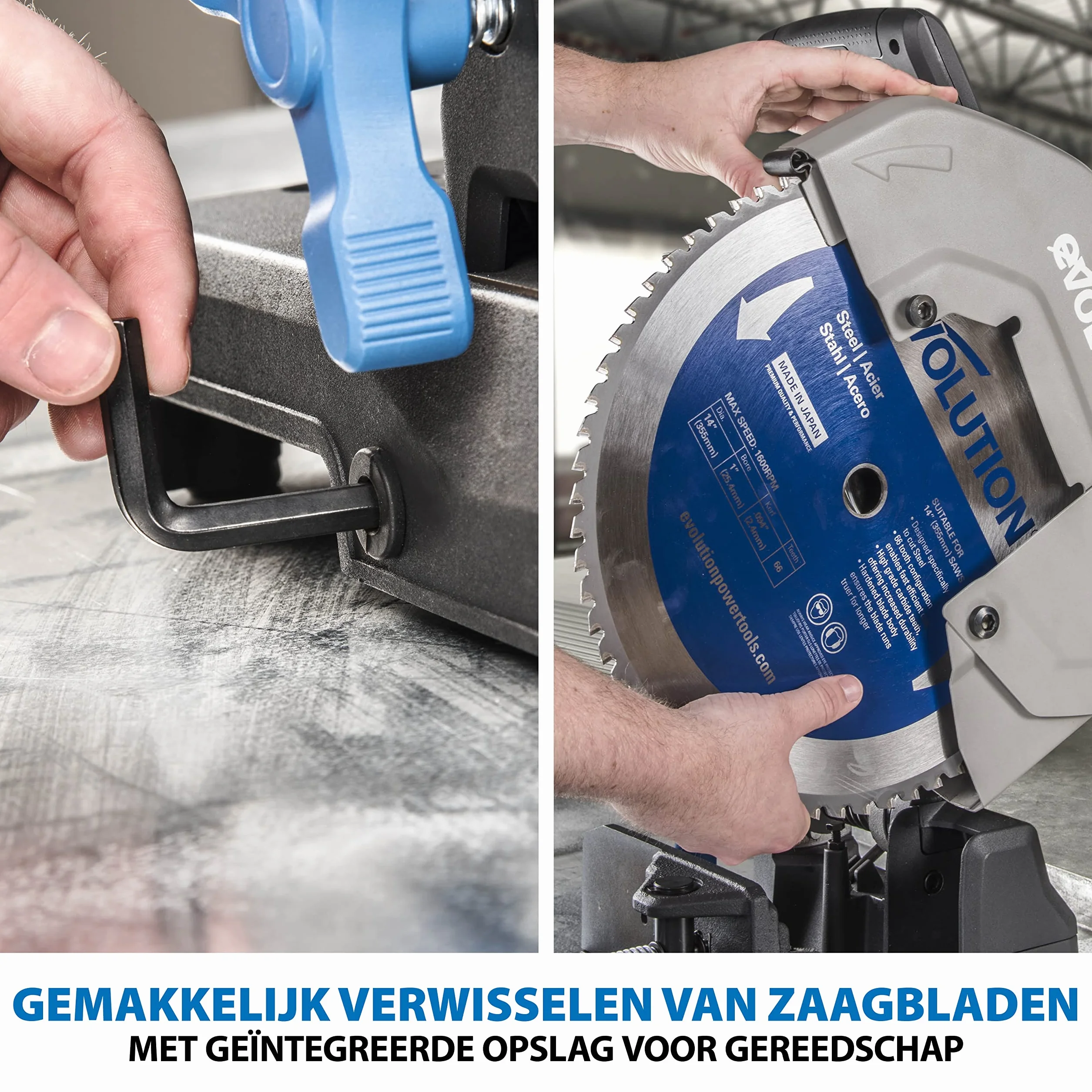 Evolution Power Tools S355CPS Przecinarka do cięcia metalu 355 mm TCT