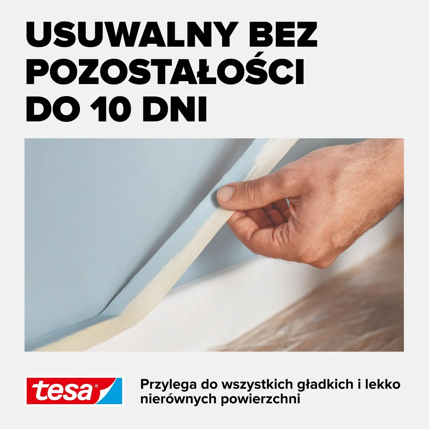 Tesa Classic taśma maskująca 50m x 19mm bezrozpuszczalnikowa usuwalna