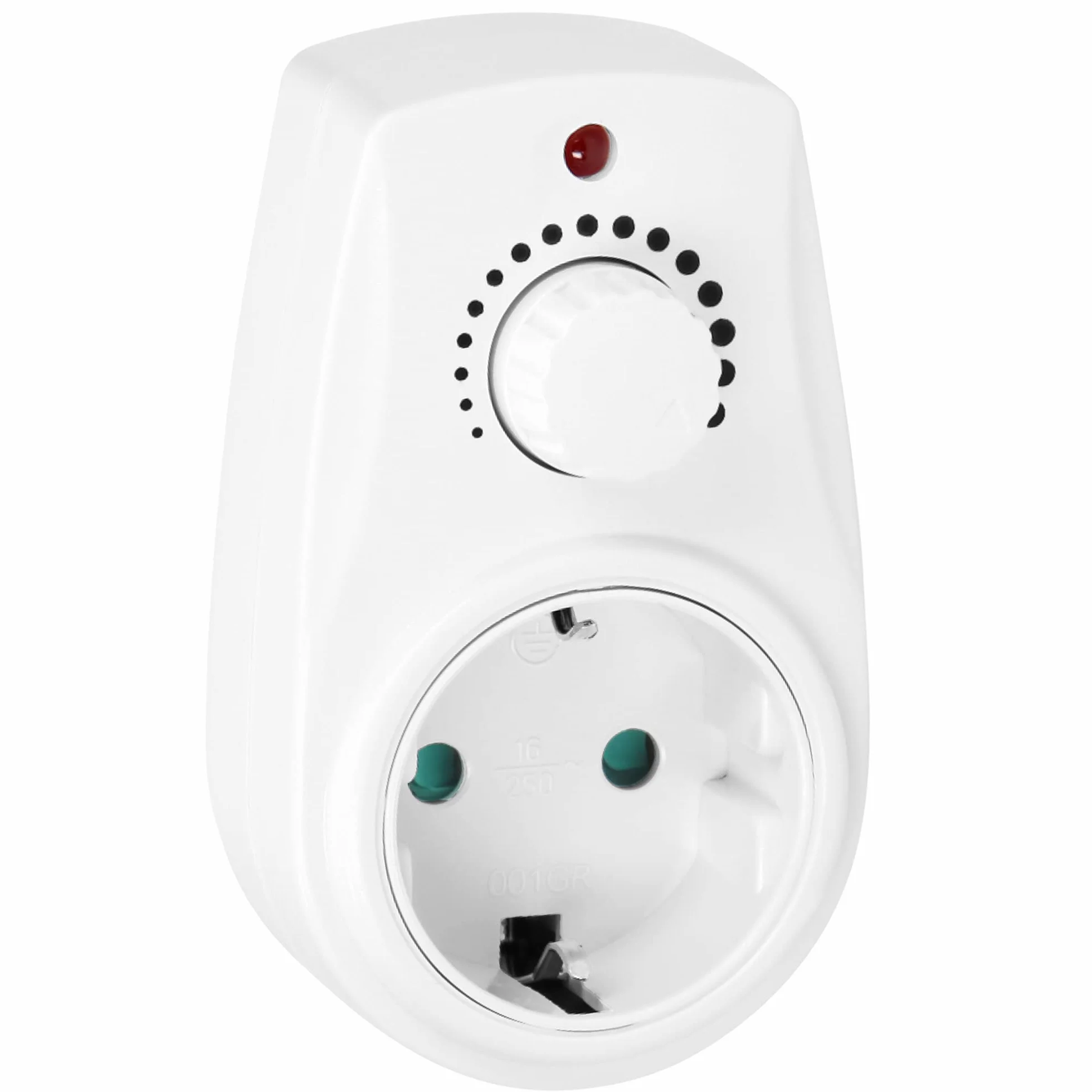 ORNO AE-13114(GS) Ściemniacz z Dodatkowym Gniazdem Sieciowym 2P+Z Max 280W (Typ Schuko)