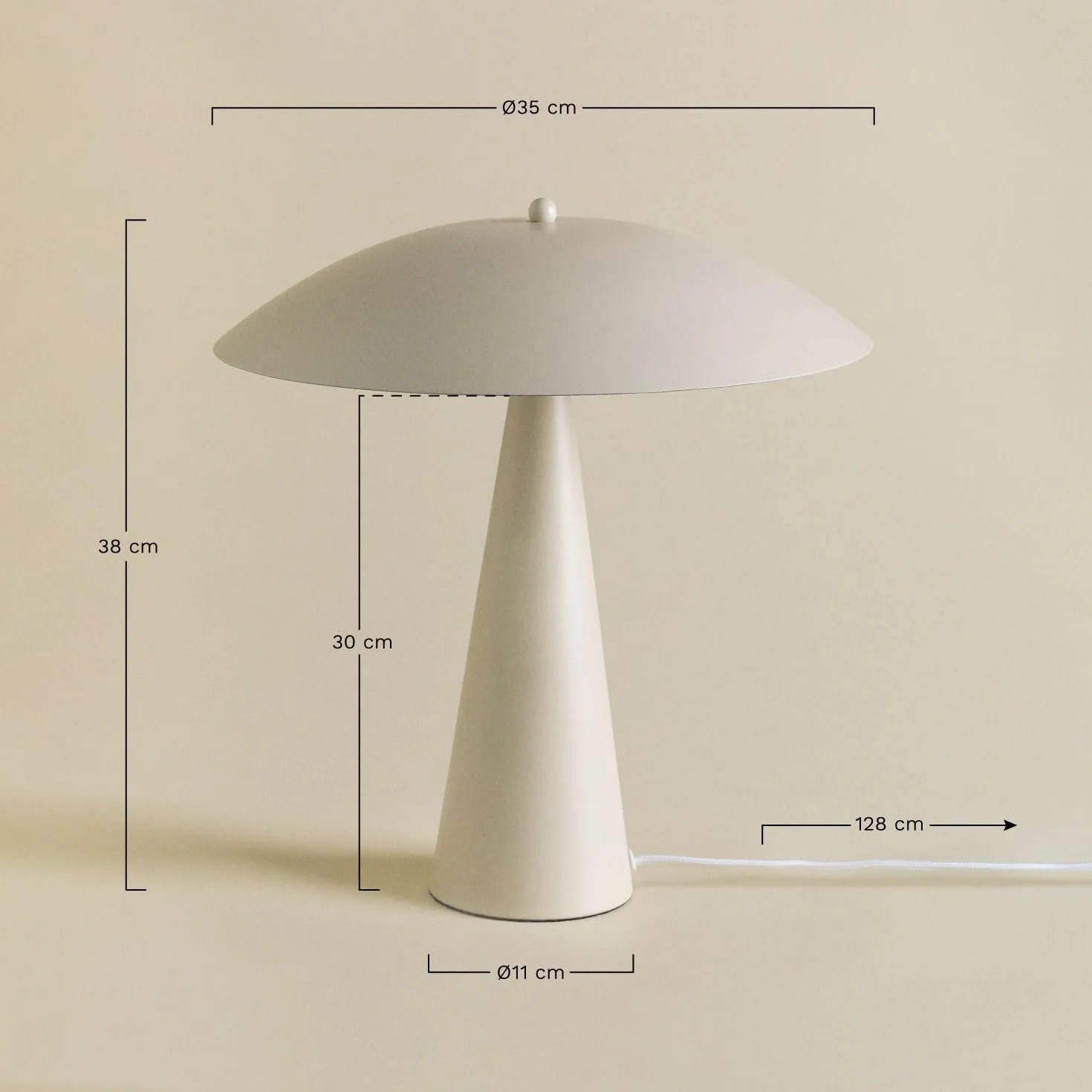 SKLUM Metalowa lampa stołowa Irune