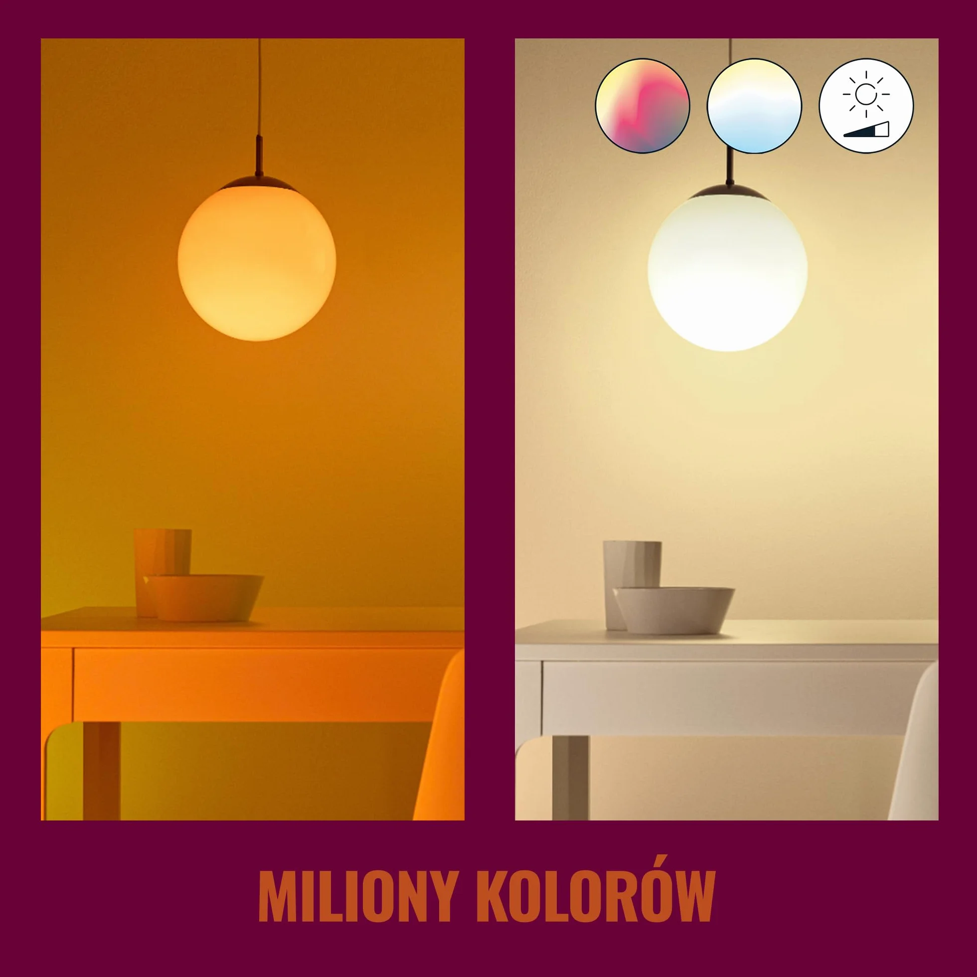 WiZ Inteligentna Żarówka 40W P45 E14 Wi-Fi Bluetooth Sterowanie Aplikacją