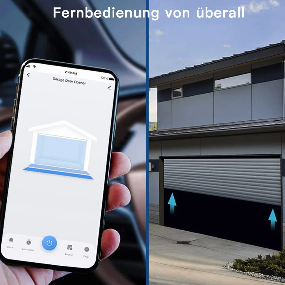LoraTap Smart WLAN otwieracz do bramy garażowej moduł przekaźnika z czujnikiem Reed sterowanie aplikacją Smart Life Tuya Alexa