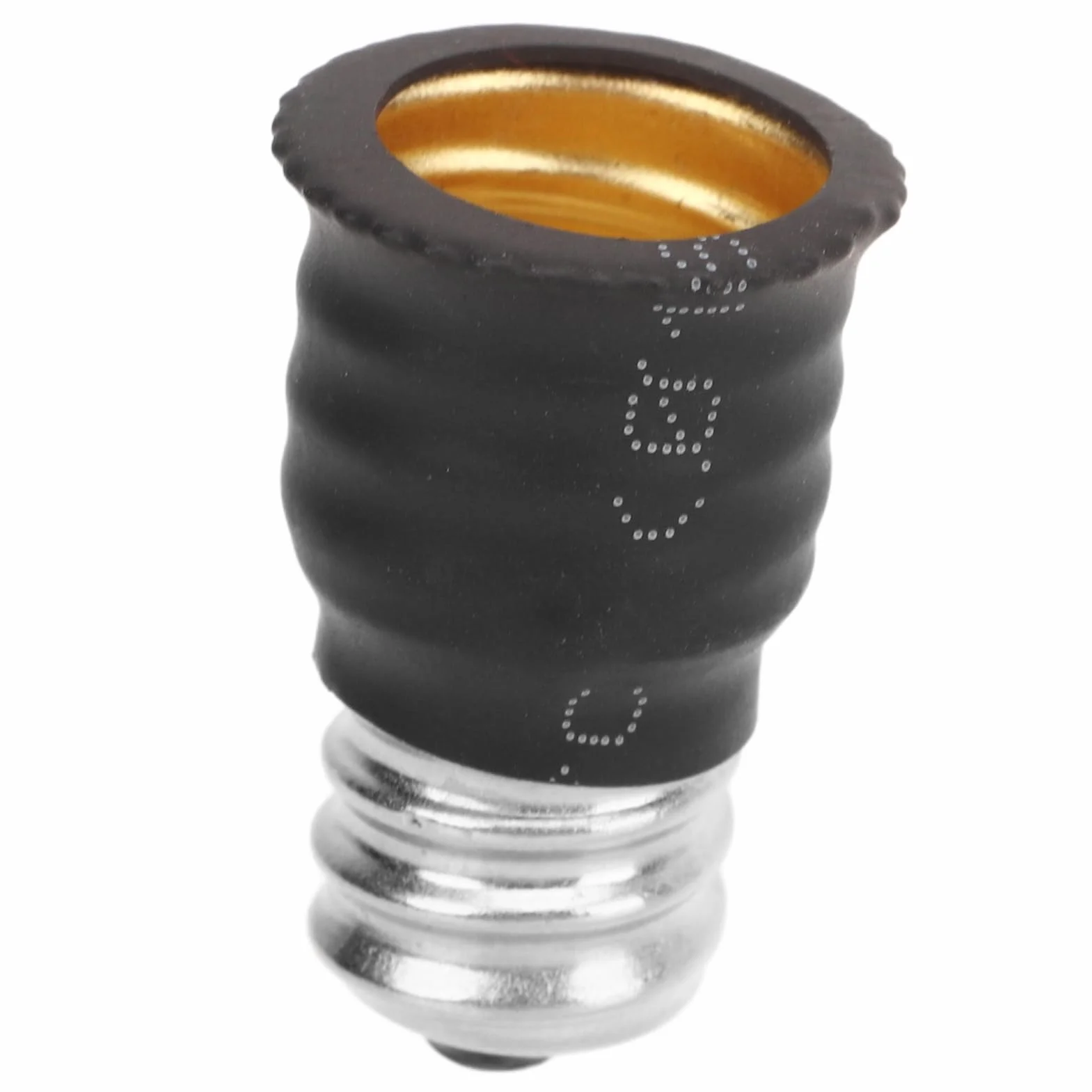 Adapter E12 na E14 6 szt. Prosty Praktyczny PC Miedź Czarny
