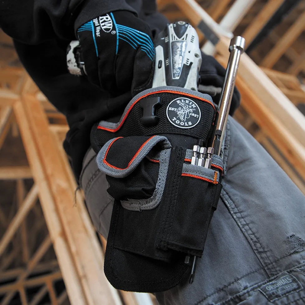 Klein Tools 5183 Tradesman Pro torba na wiertarkę czarna szara pomarańczowa
